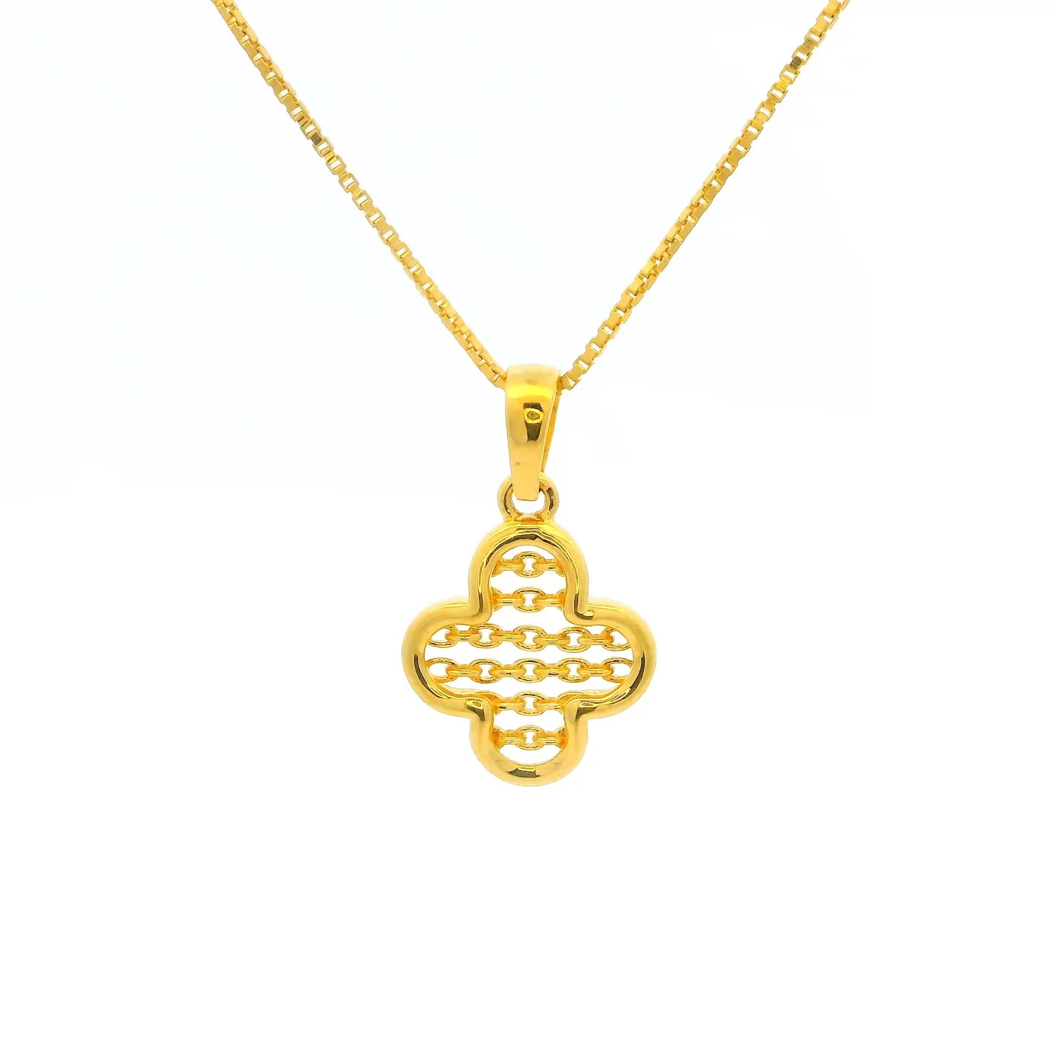 Effortless Glimmer Gold Pendant