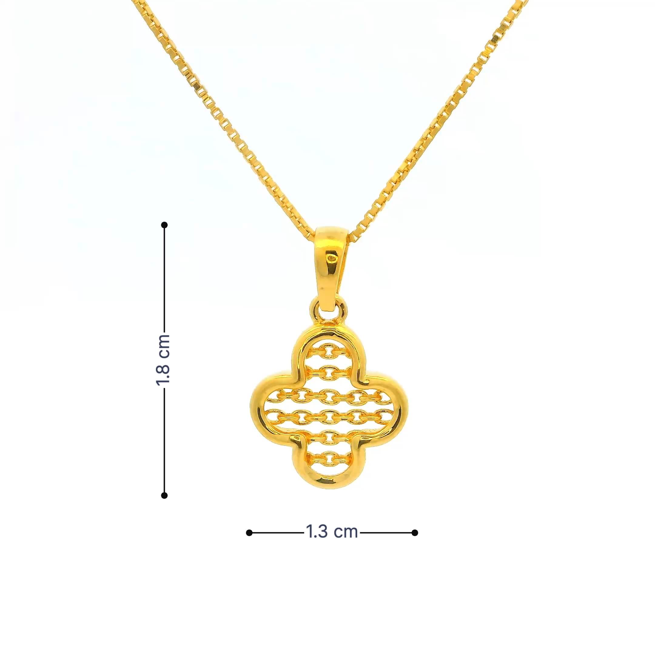 Effortless Glimmer Gold Pendant
