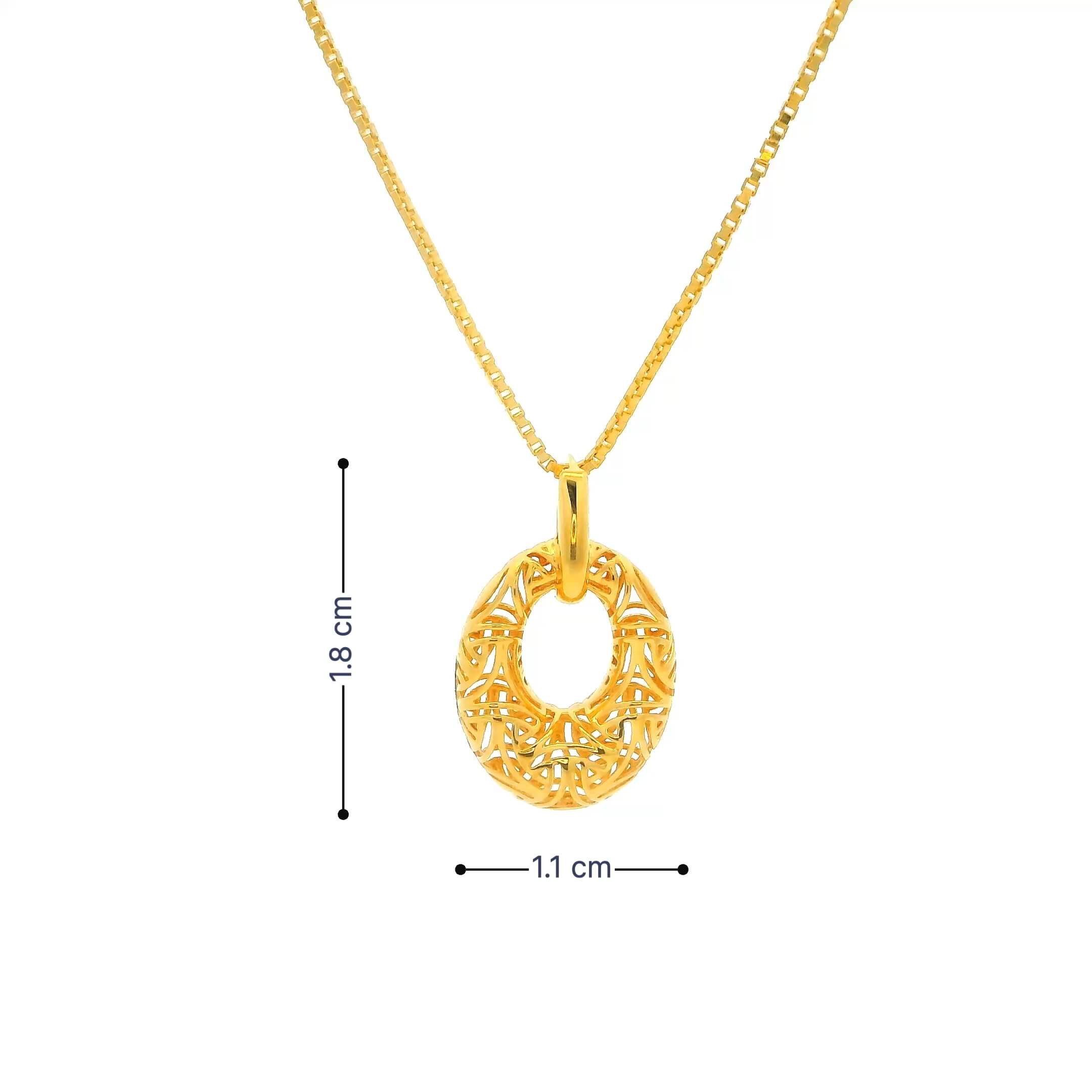 Ritzy Glam Gold Pendant