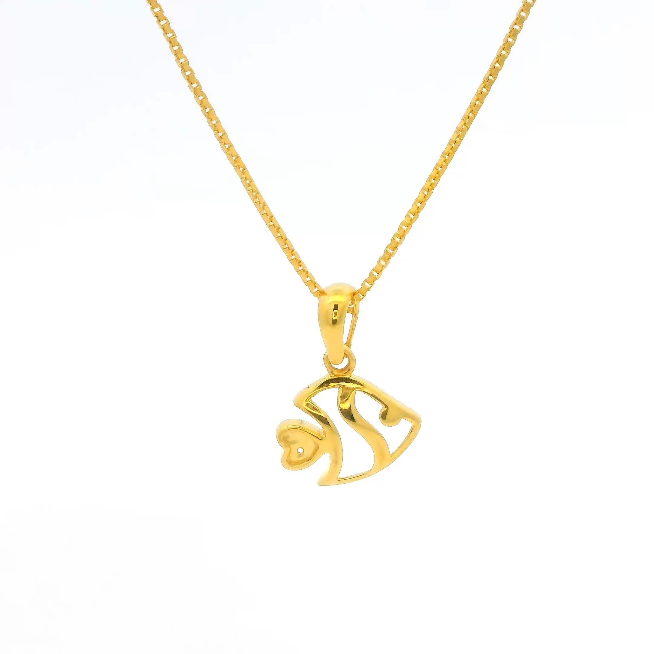 Gold Fish Charm 14K Pendant 14K