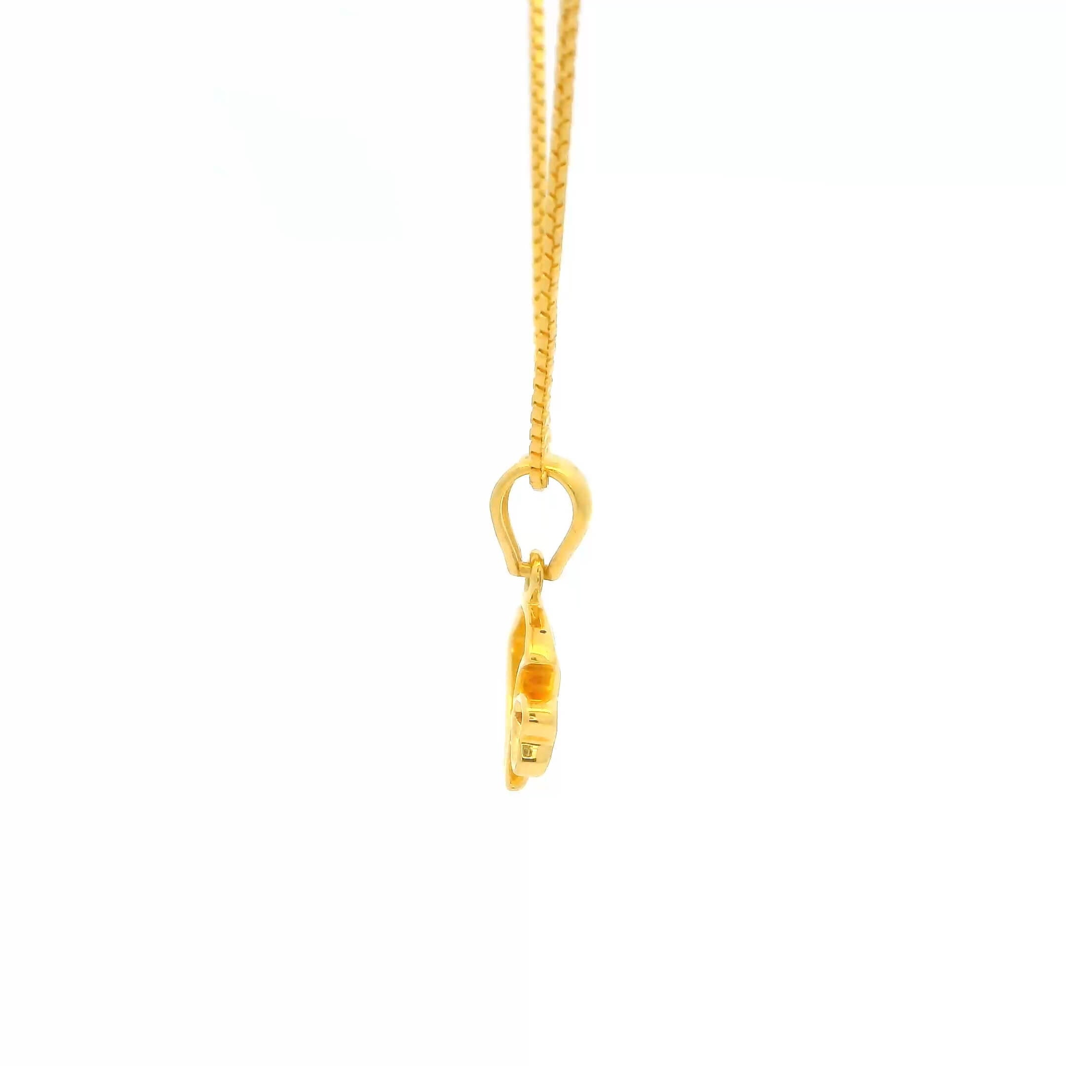 Gold Fish Charm 14K Pendant 14K