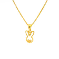 Breezy Bunny Gold Pendant