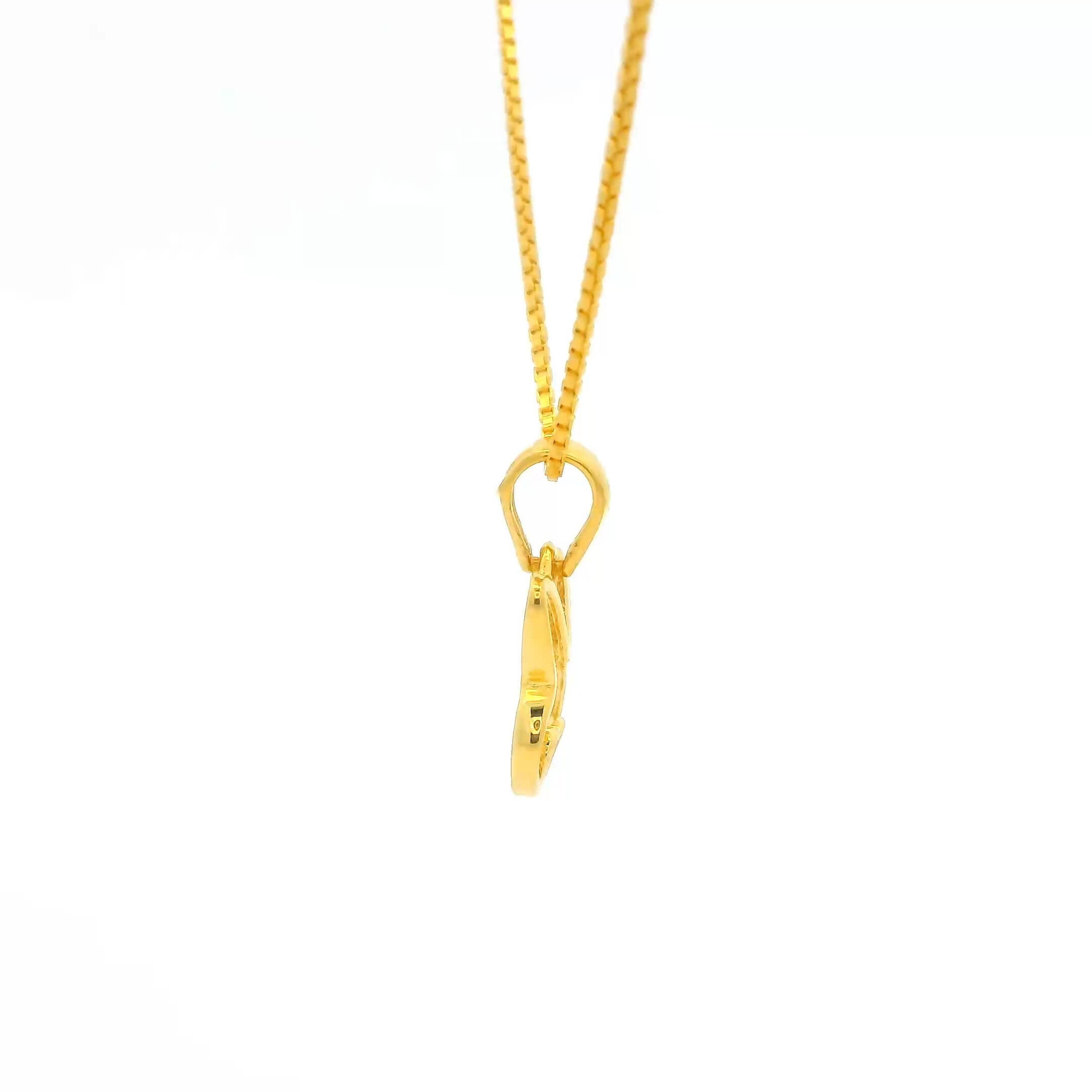 Breezy Bunny Gold Pendant