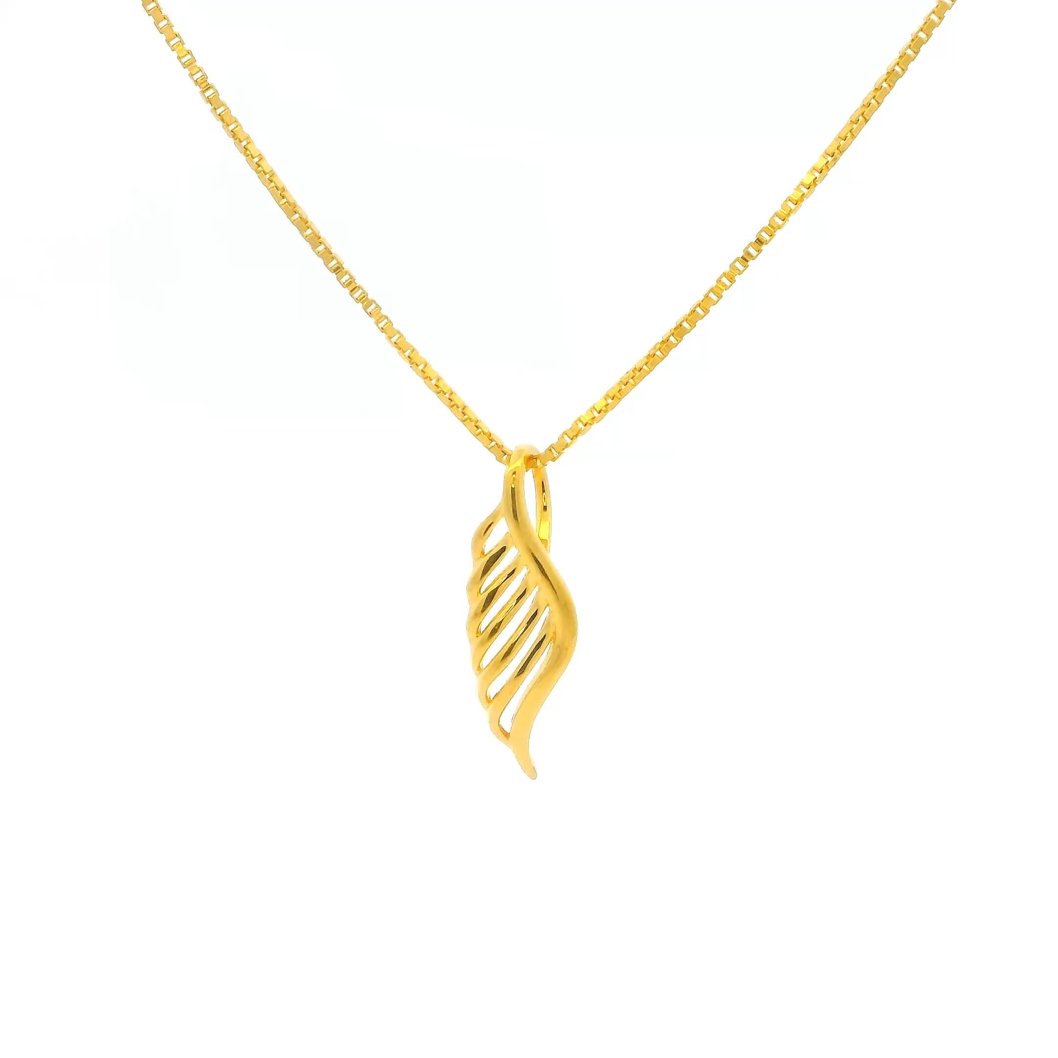 Breezy Wings Gold Pendant