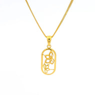 Petite Petals Glow Gold Pendant