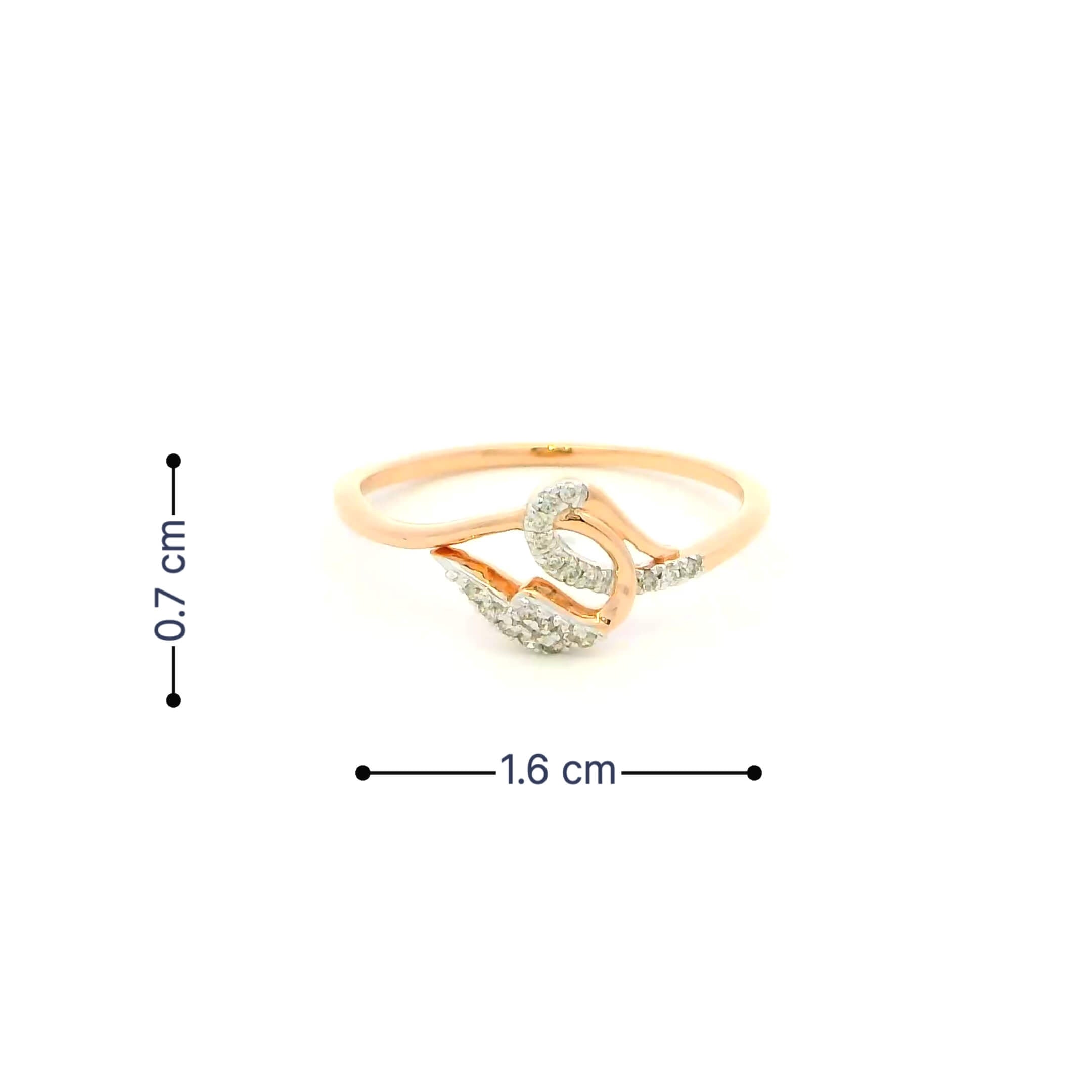 14K Paisley Whisper Diamond Women Ring
