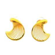 Swirl in Glam Gold Studs