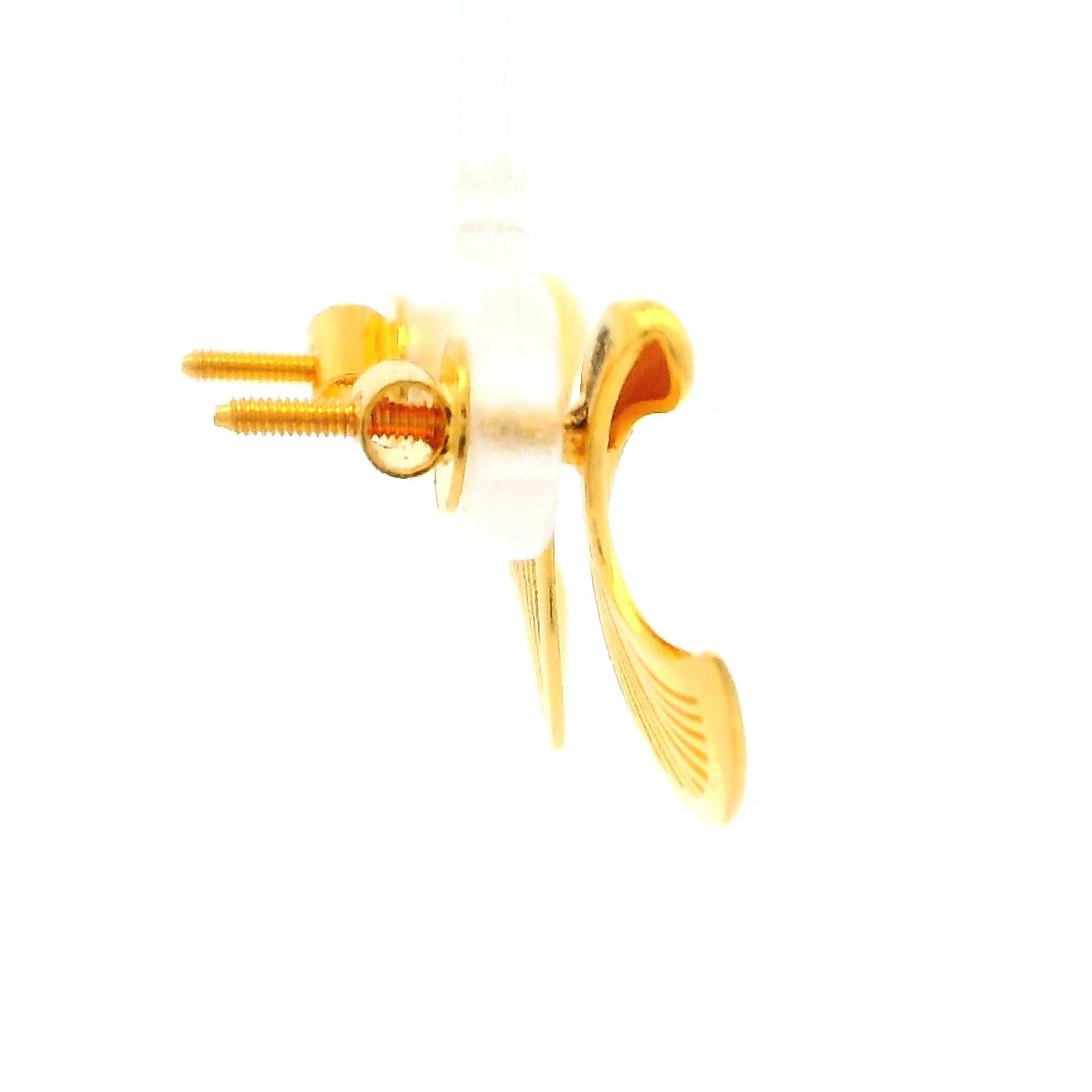 Swirl in Glam Gold Studs