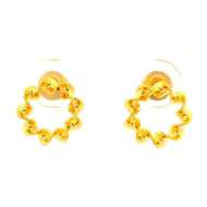 Ravishing Swirl Gold Studs