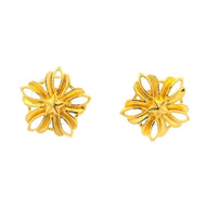 Whimsy Floral Gold Studs