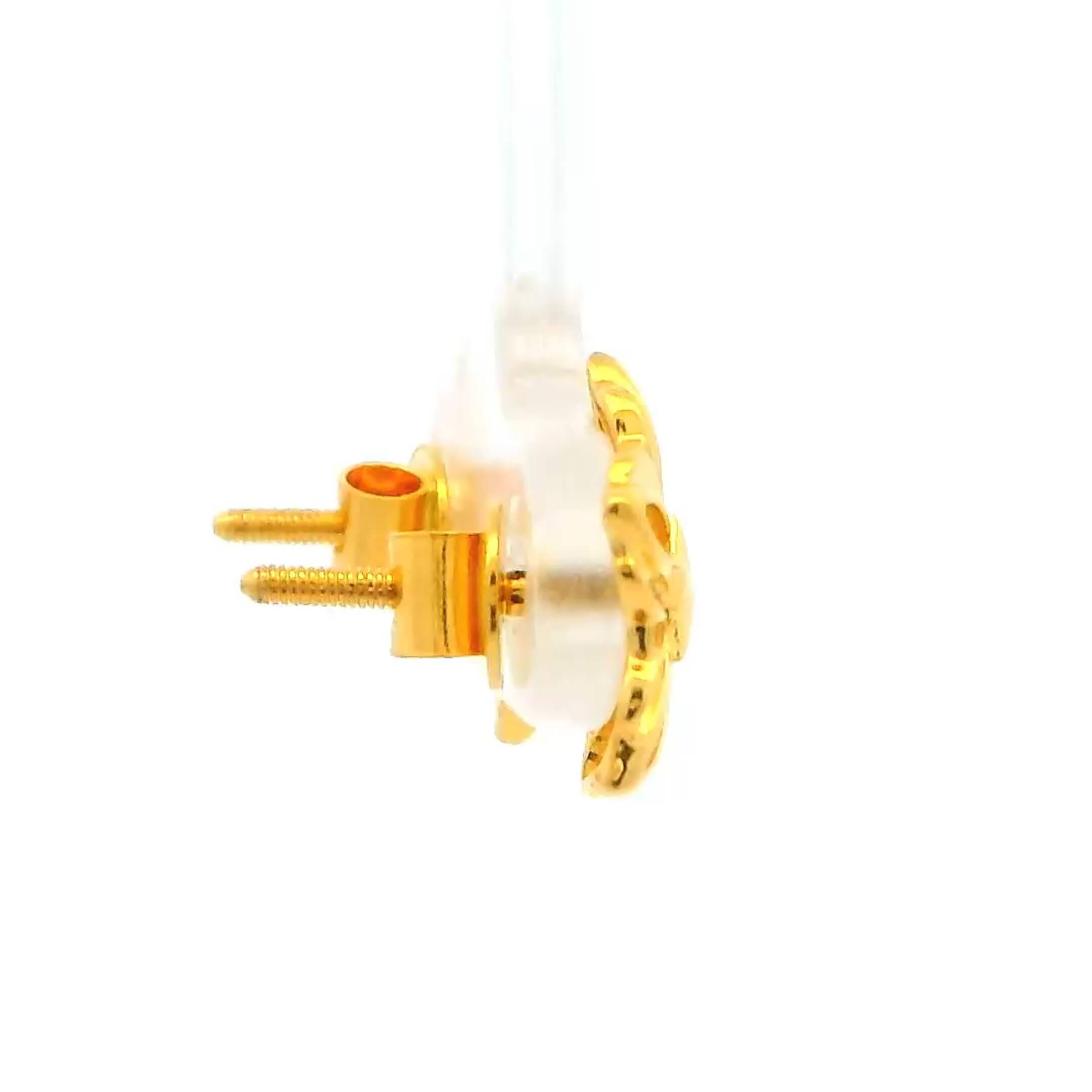 Whimsy Floral Gold Studs