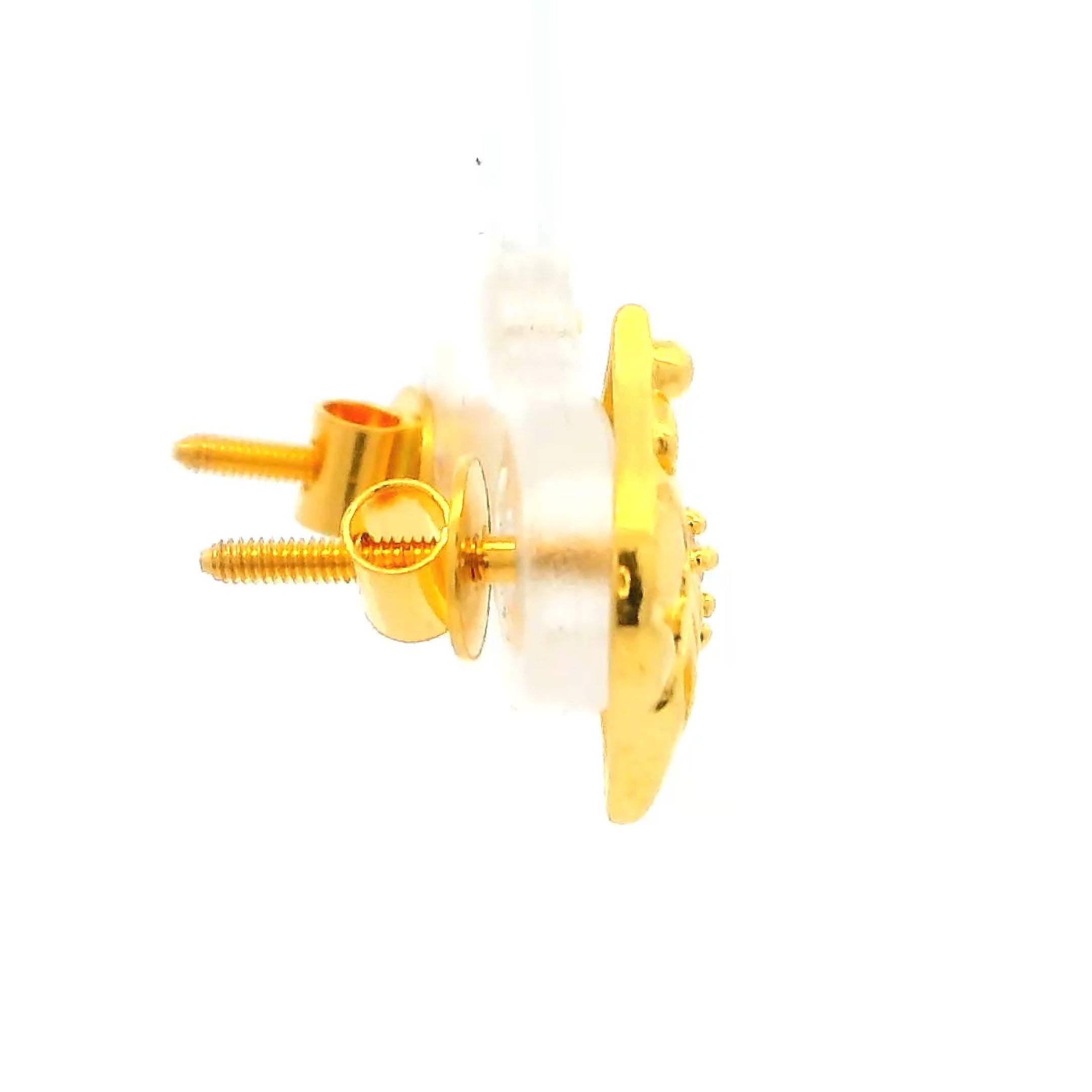 Fancy Radiant Gold Studs