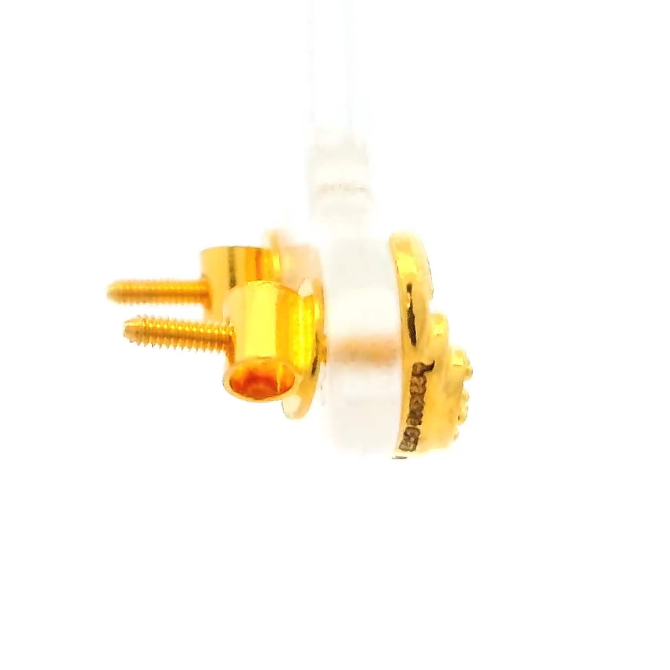 Delicate Gold Heart Studs