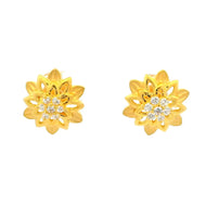 Ravishing Flora Gold Studs