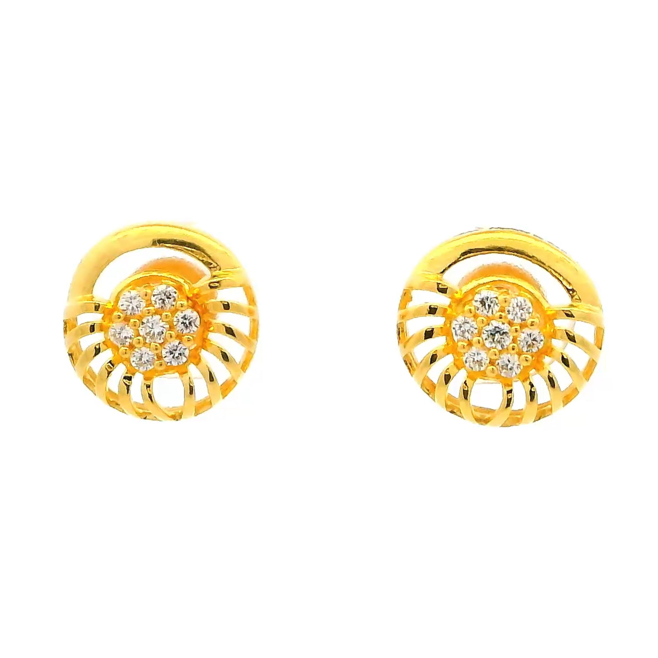 Bloomspirit 22K Women Gold Earrings