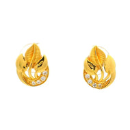 Petal Dazzle Gold Studs