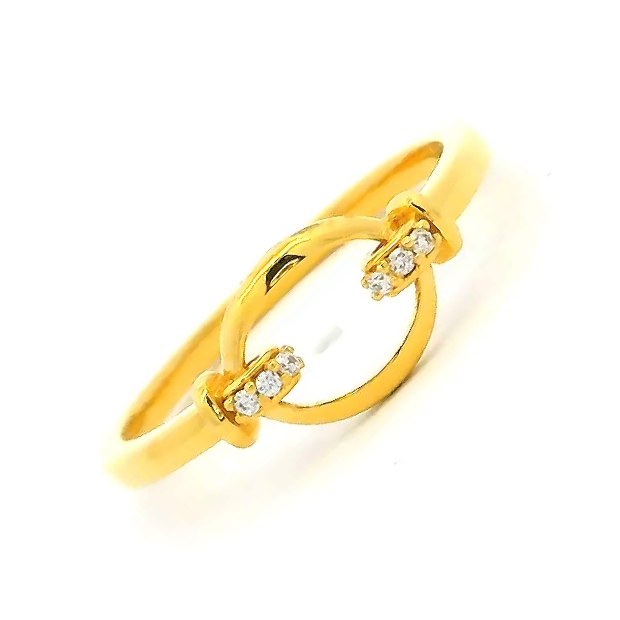 Twirl Shine Gold Ring
