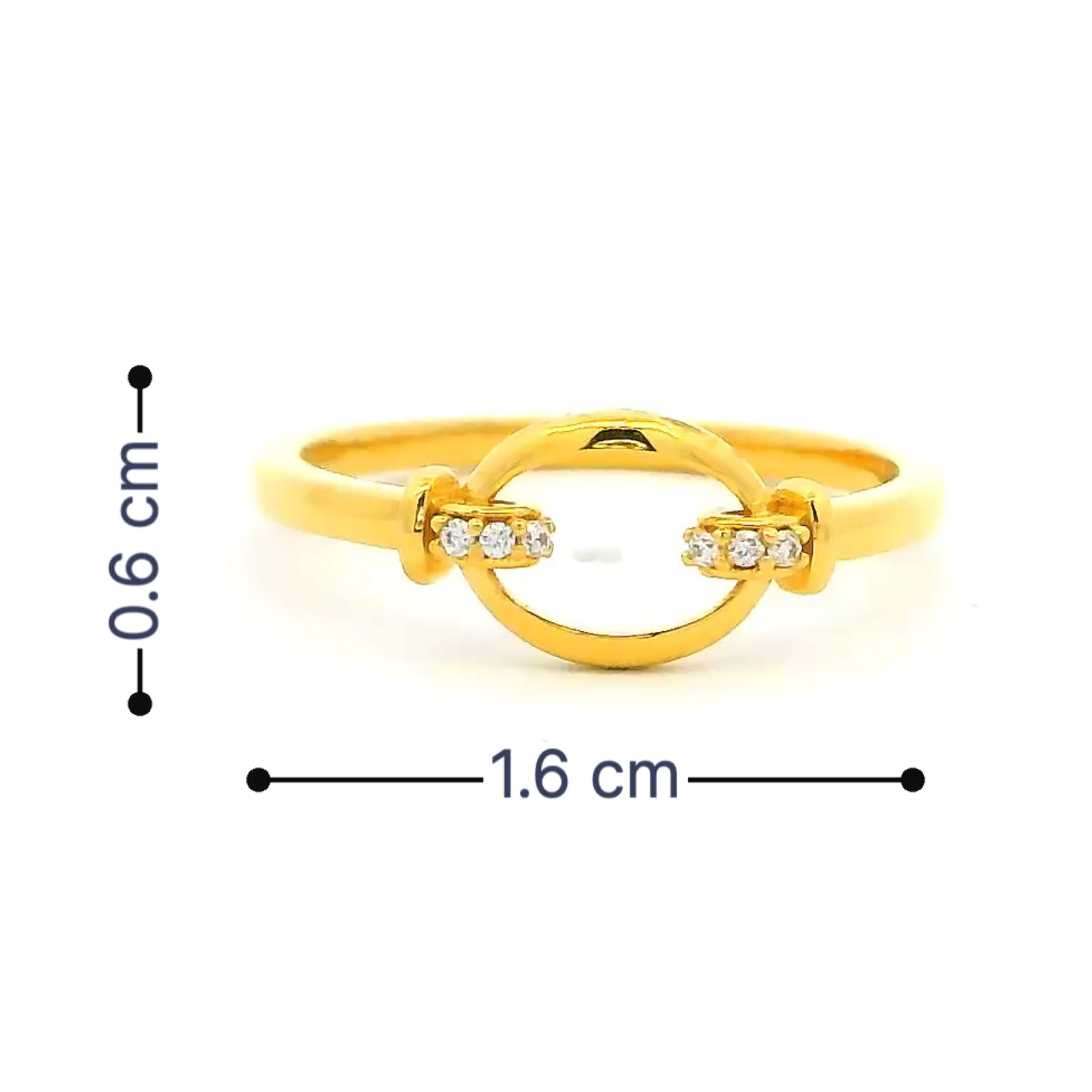 Twirl Shine Gold Ring