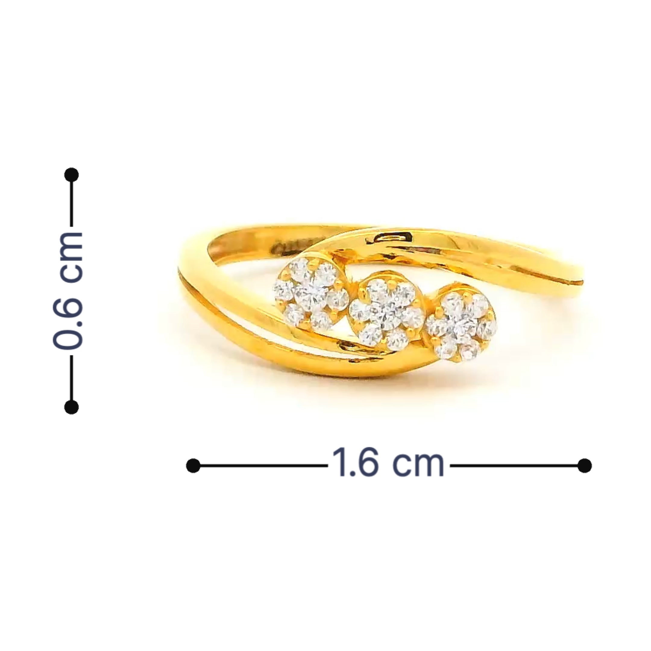 Aura Spark Gold Ring