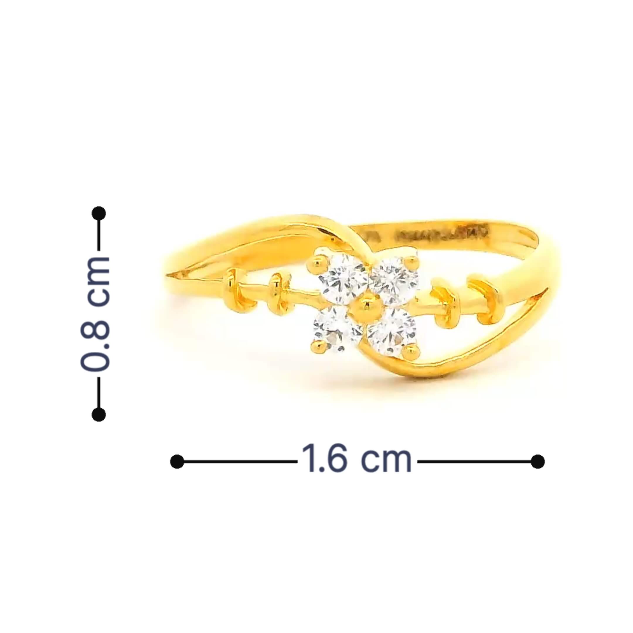 Bewitching Glow Gold Ring for Women