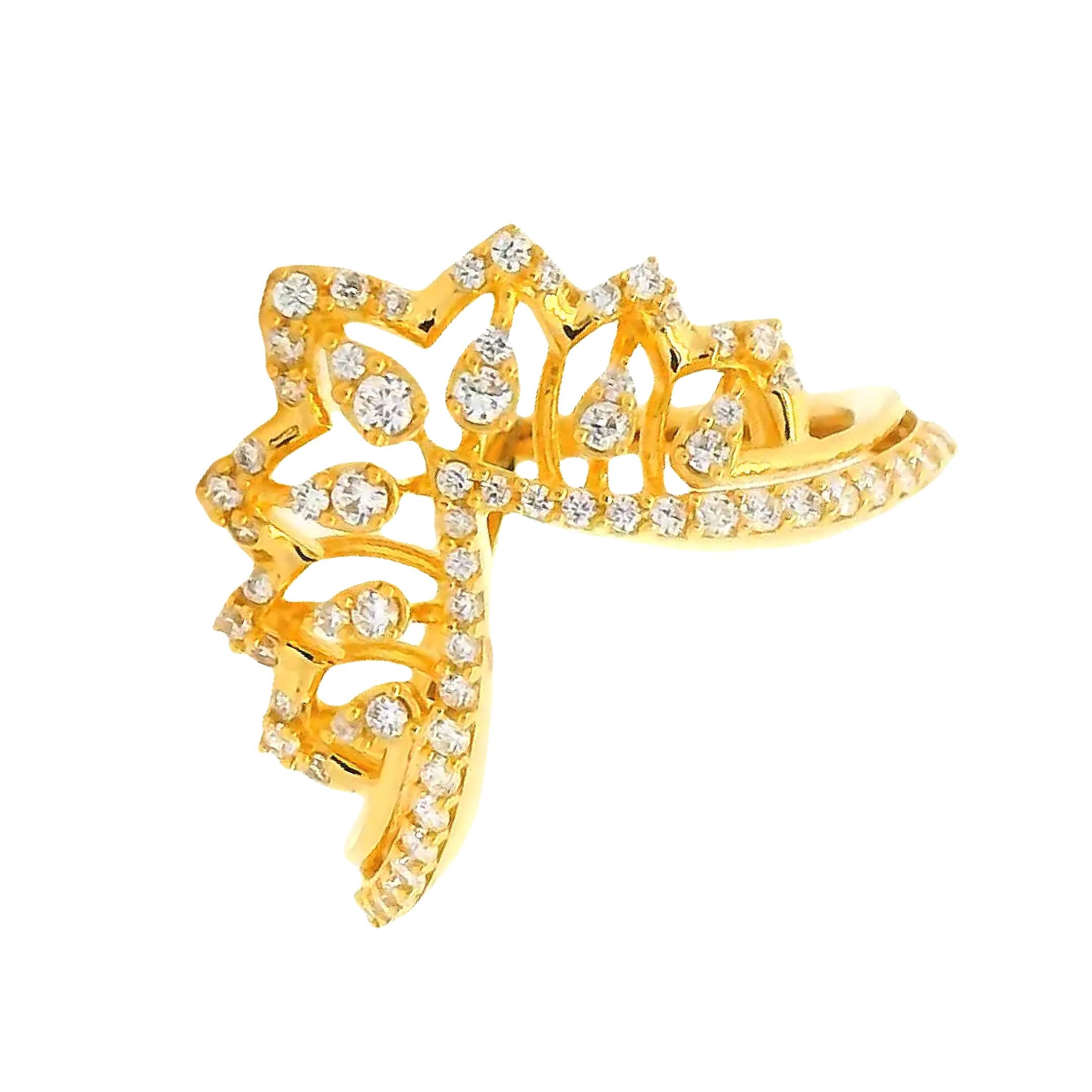 Imperial Dazzle Gold Ring for Women