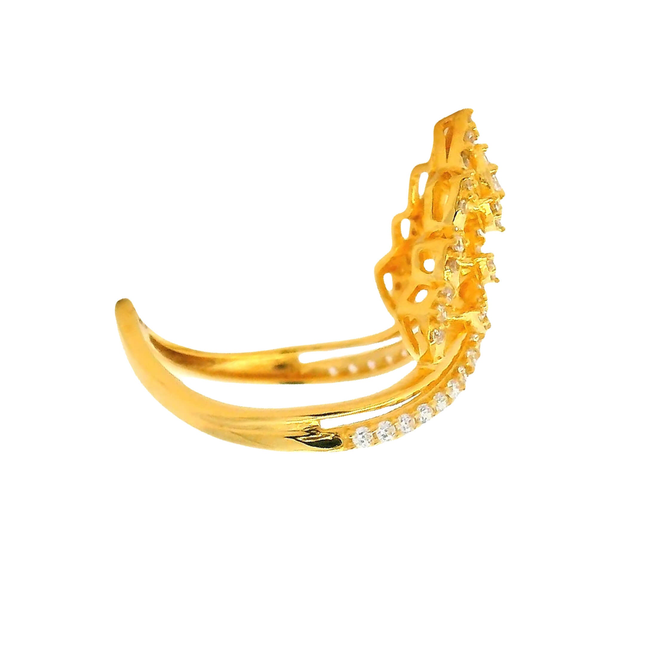 Imperial Dazzle Gold Ring for Women