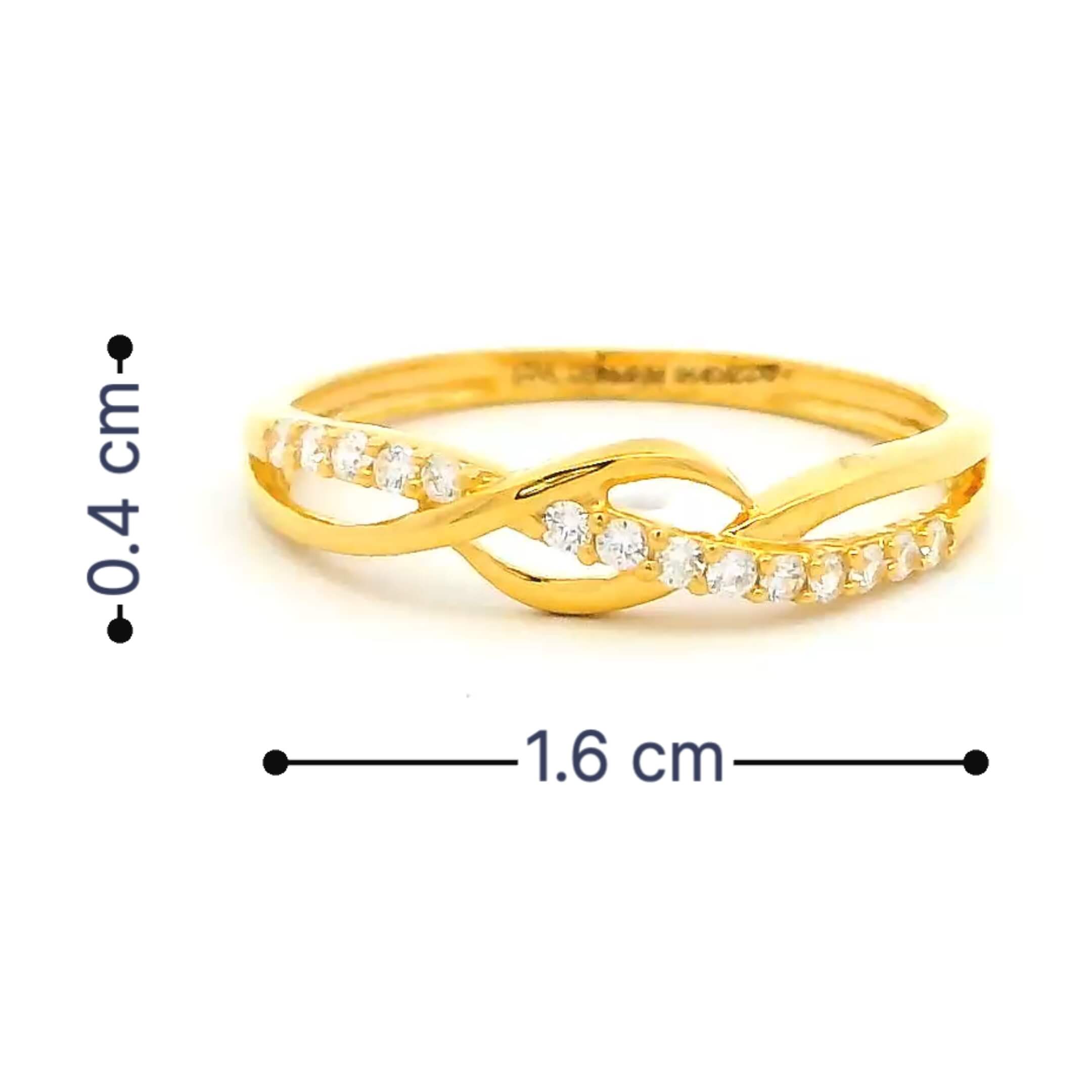 Radiant Ripple Gold Ring