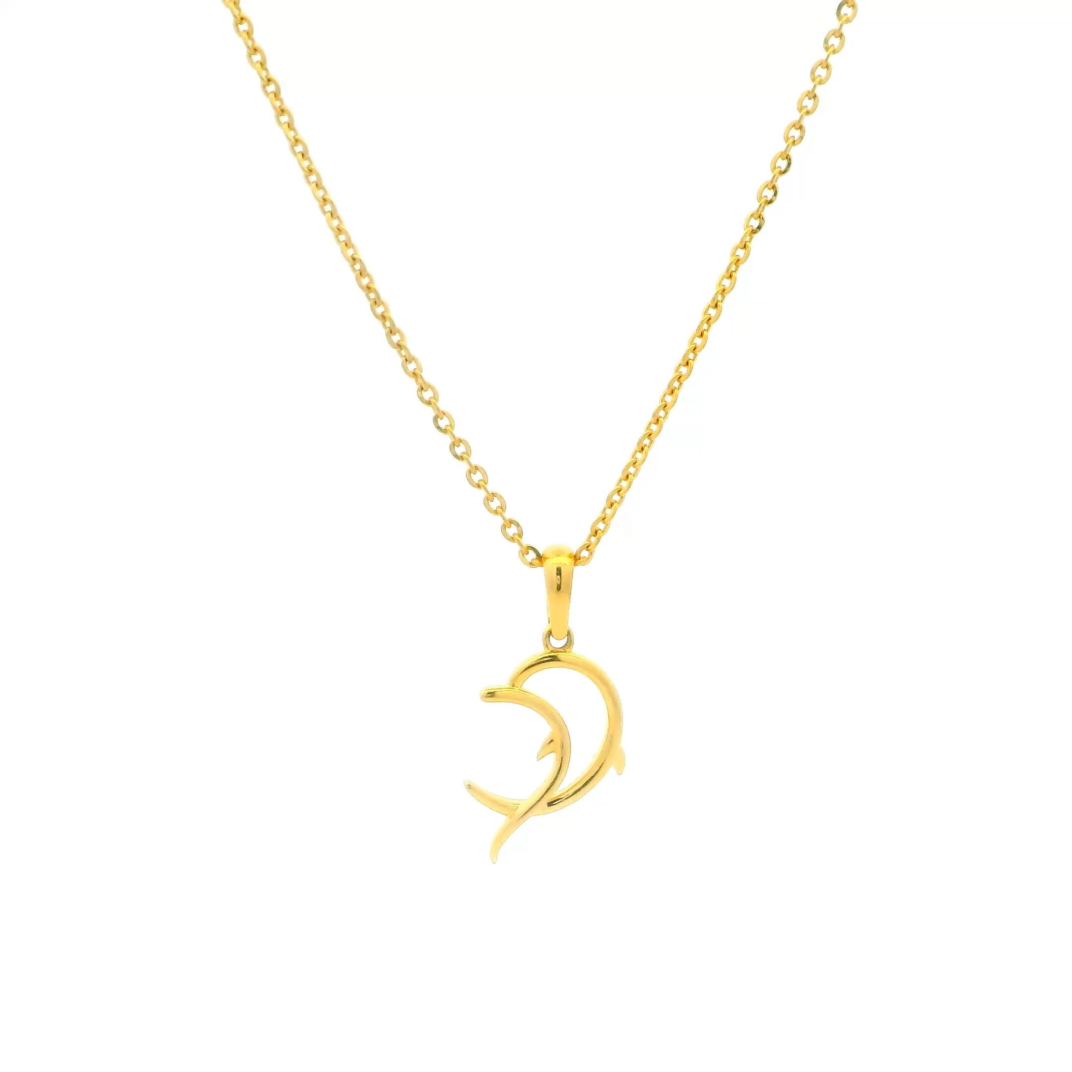 Marvelous Dolphin Gold Pendant for Women
