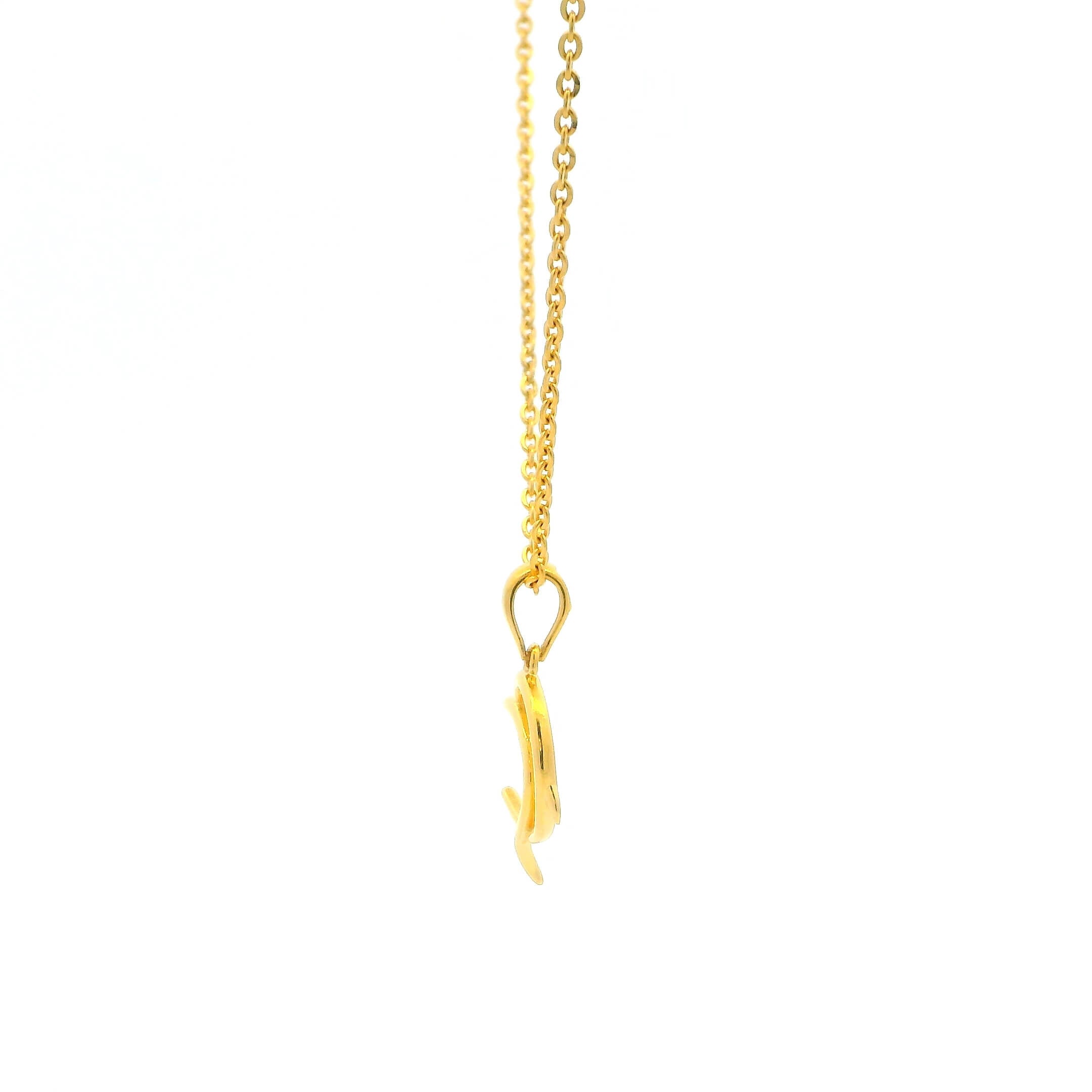 Marvelous Dolphin Gold Pendant for Women