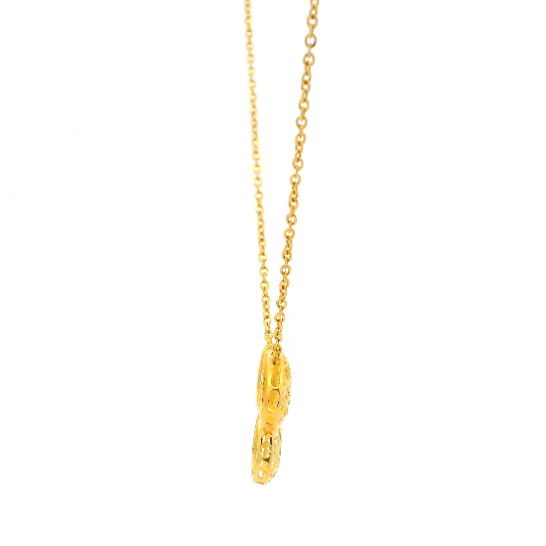 Ravishing Clover 22K Gold Necklace Set