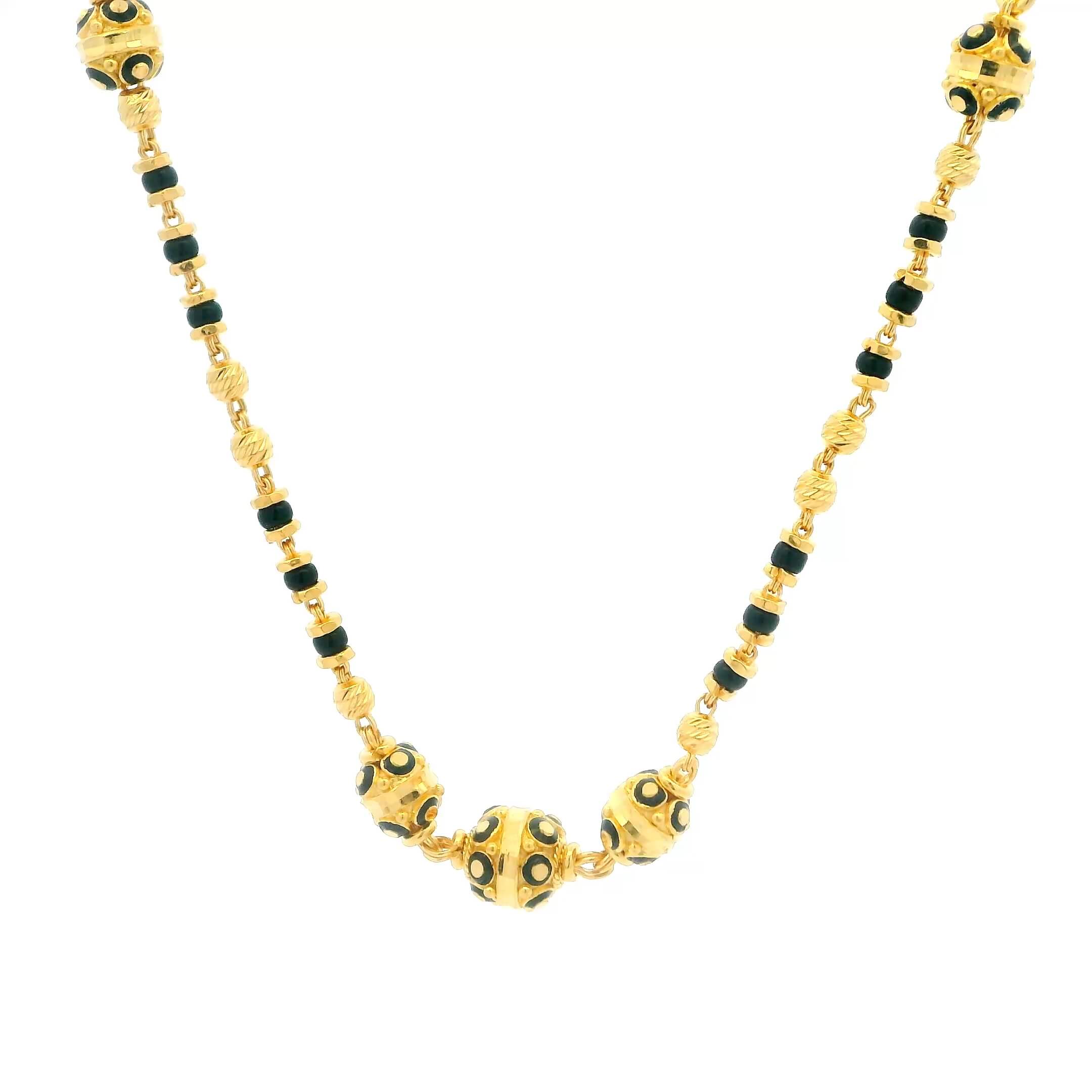 Bold Ritzy 22K Gold Short Mangalsutra