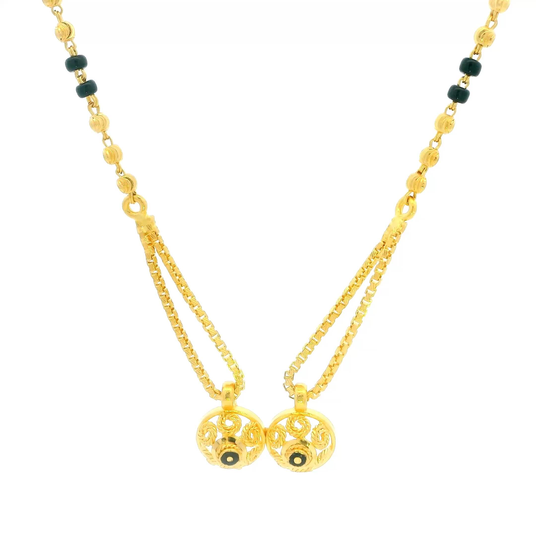 Enticing Bond 22K Gold Short Mangalsutra