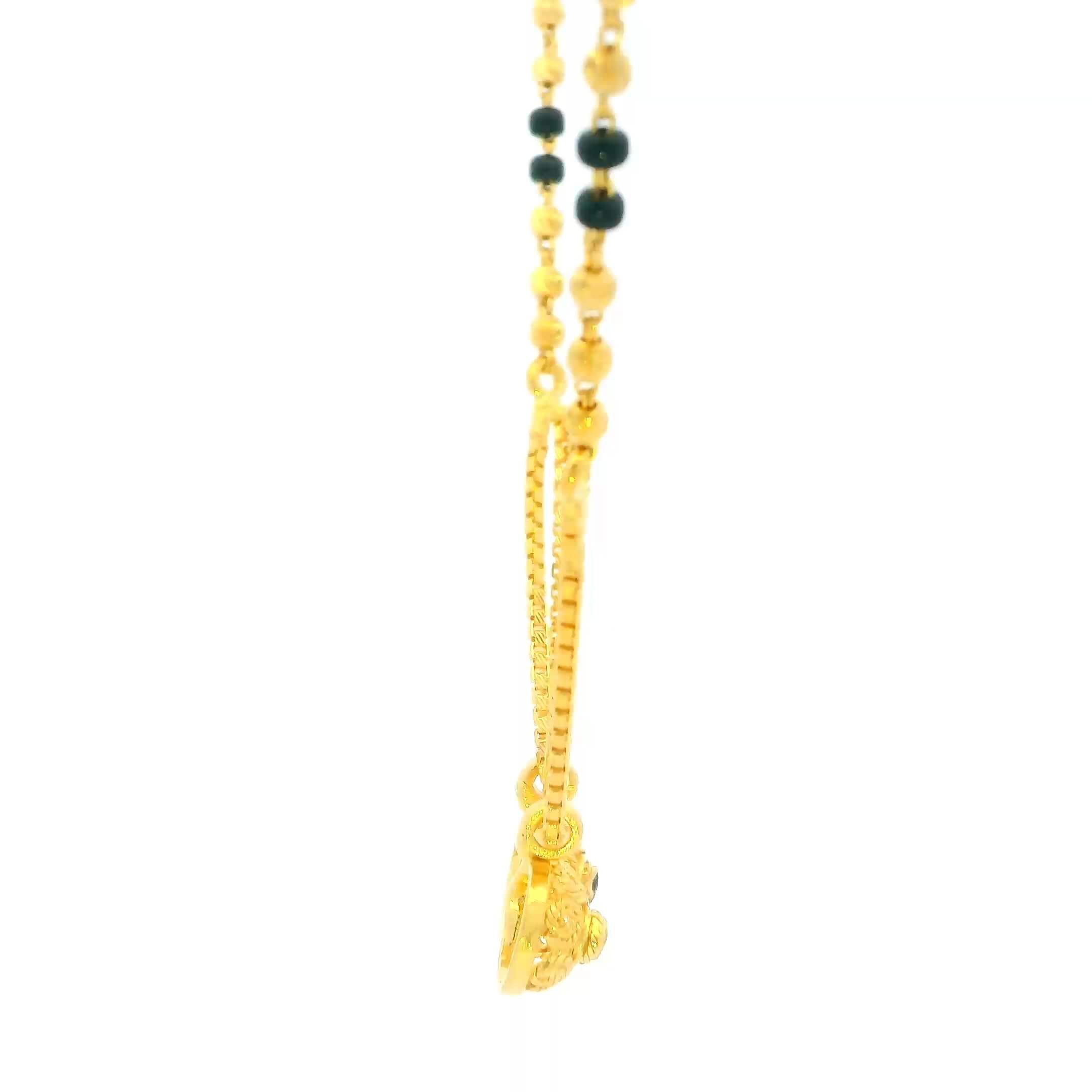 Enticing Bond 22K Gold Short Mangalsutra