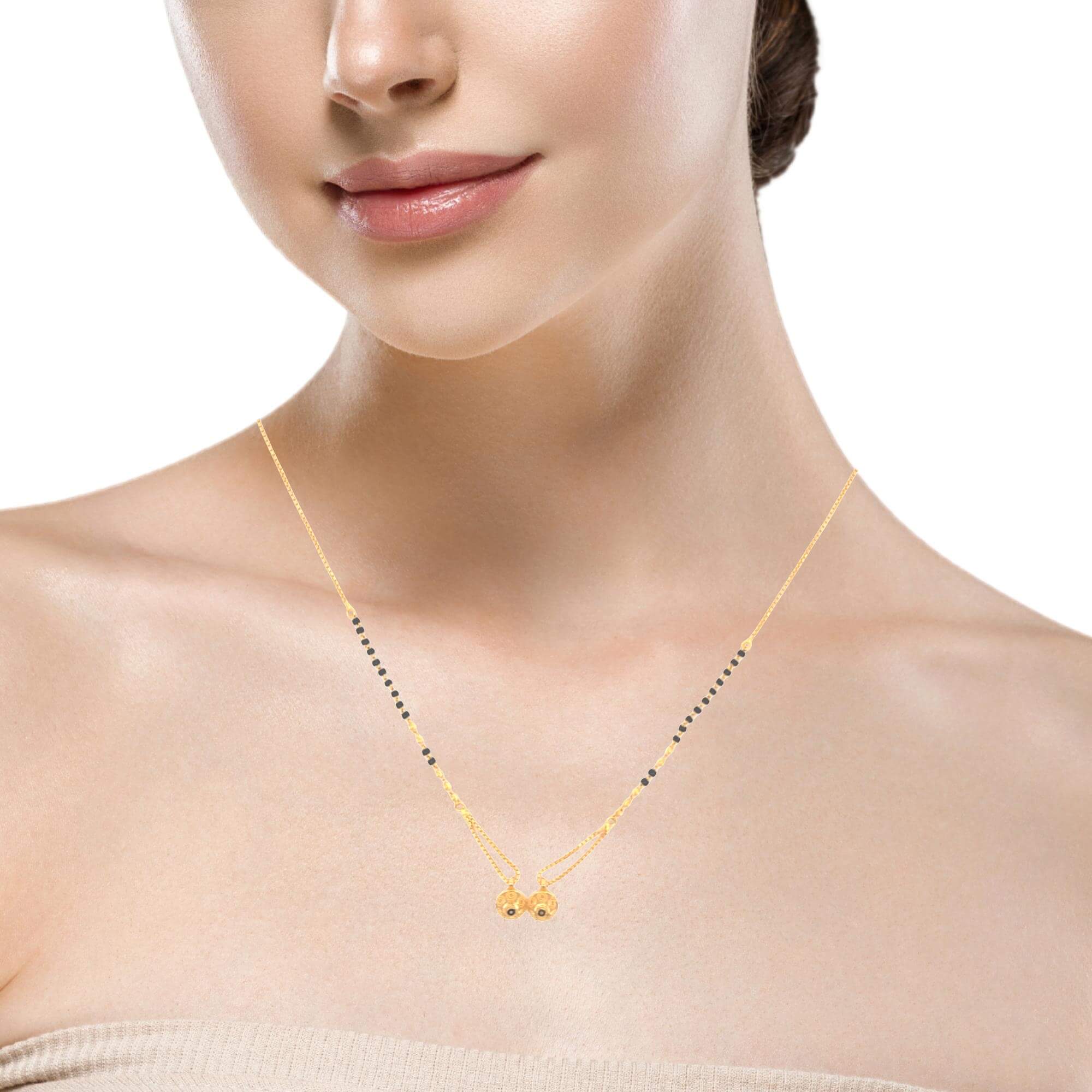 Enticing Bond 22K Gold Short Mangalsutra