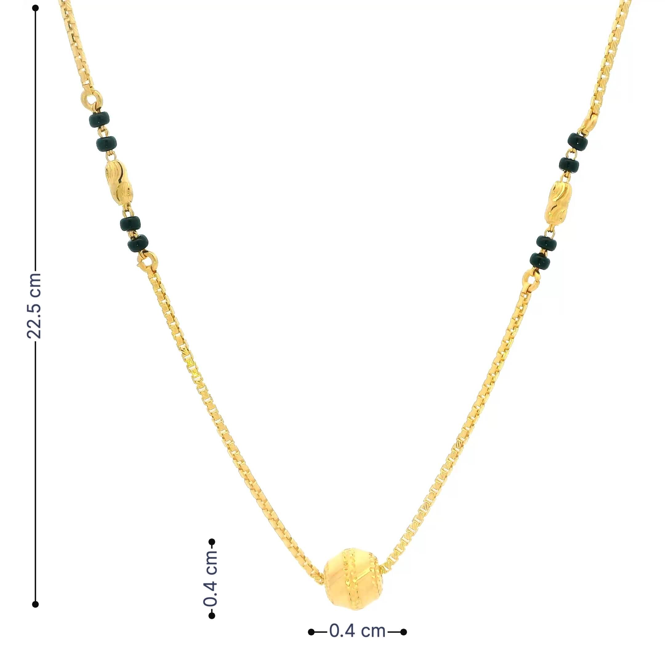 Serene Bond 22K Gold Short Mangalsutra