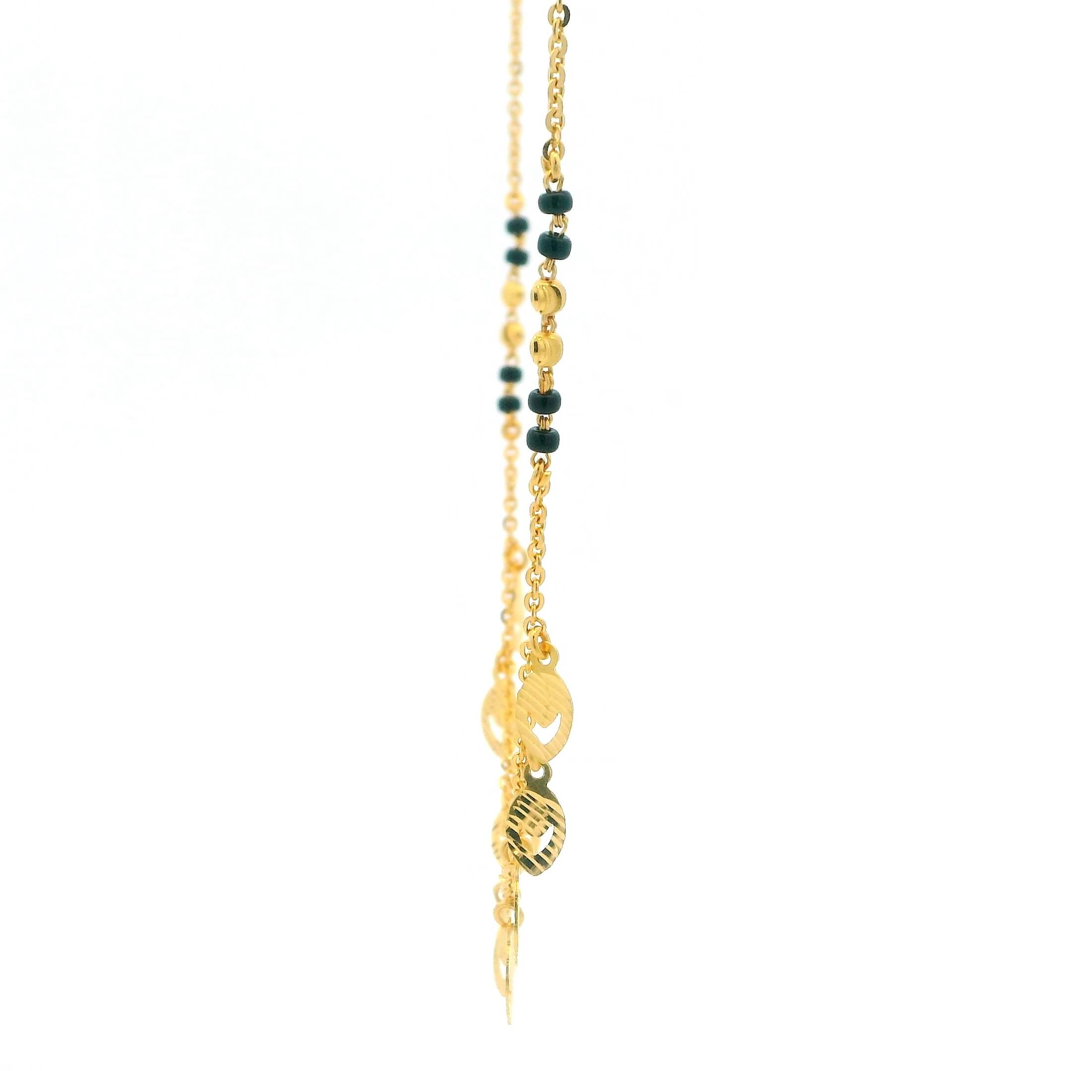 Riveting Shine 22K Gold Short Mangalsutra