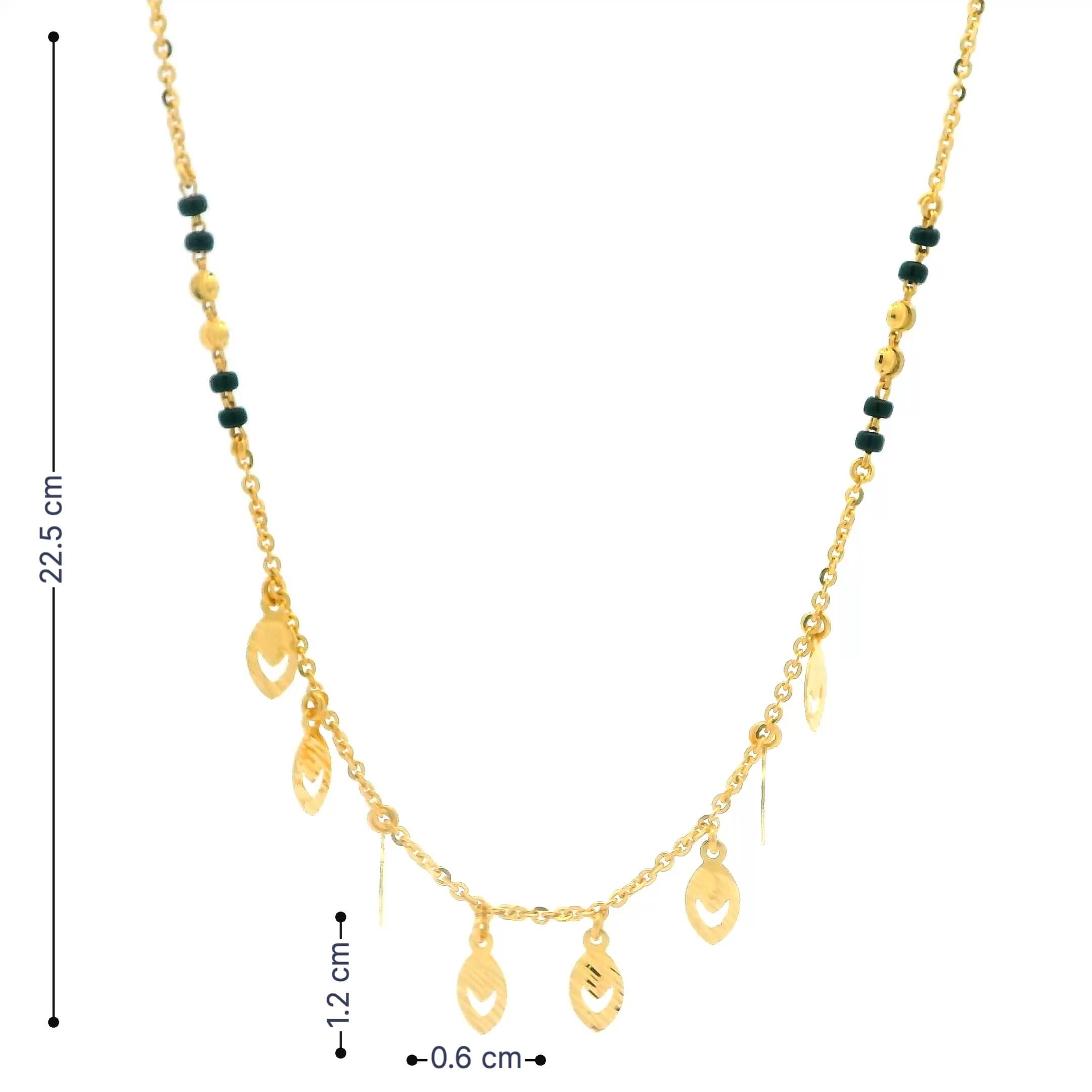Riveting Shine 22K Gold Short Mangalsutra