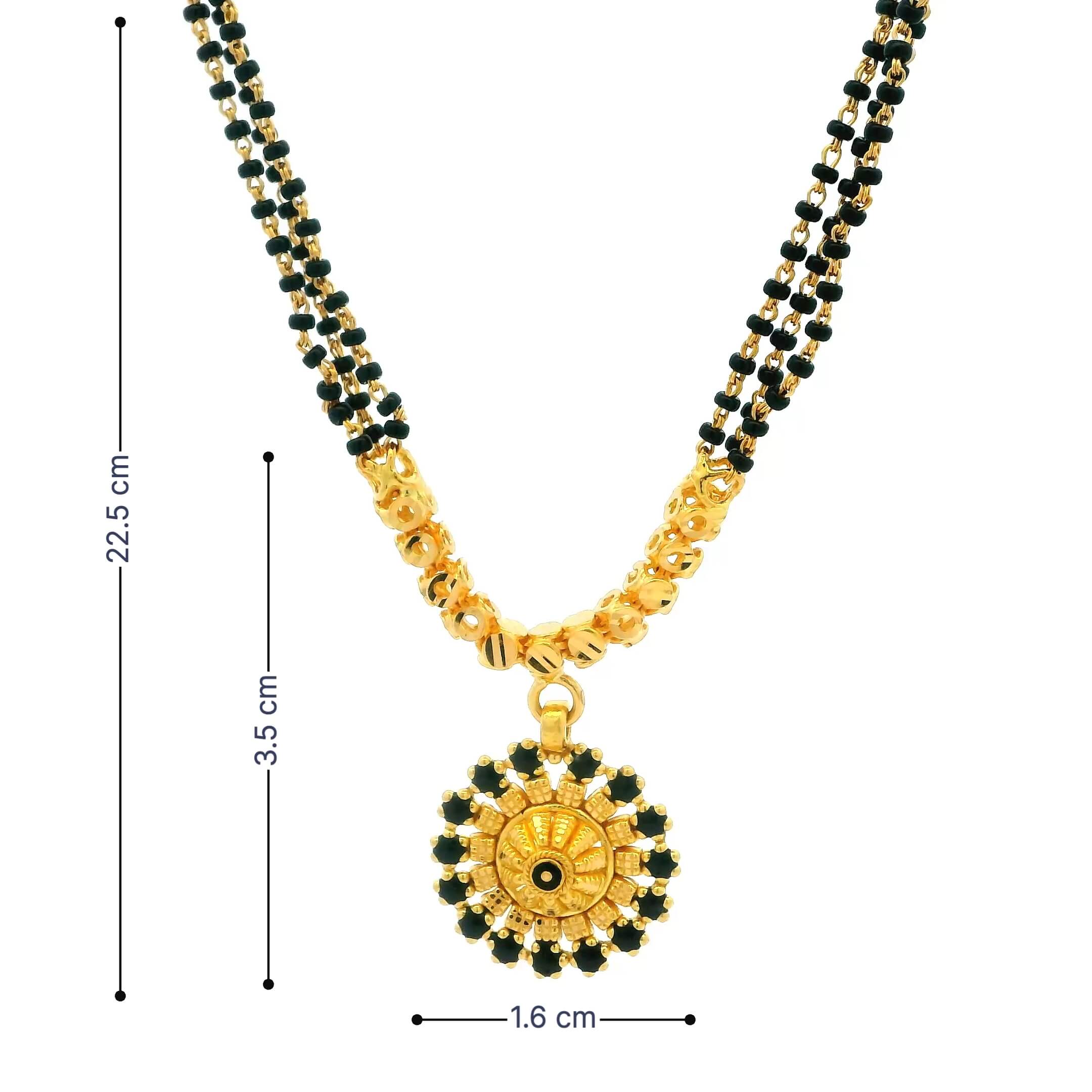 Vintage Knot 22K Gold Short Mangalsutra