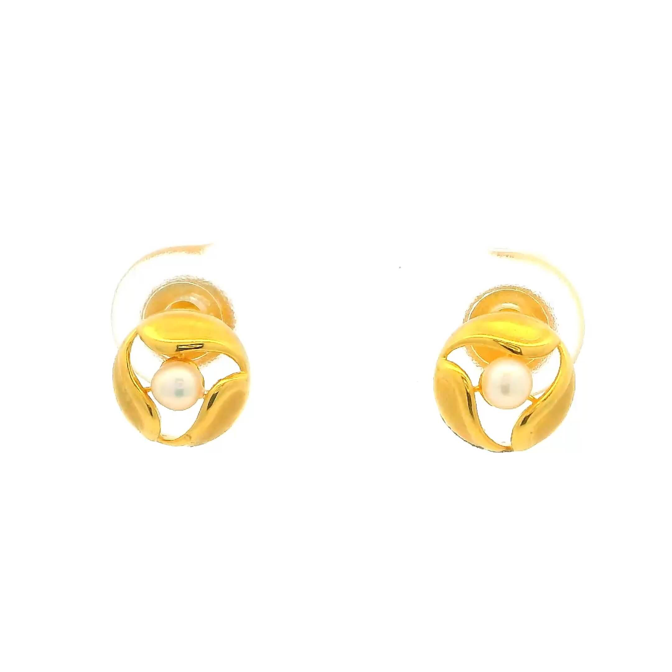 Subtle Shine 14K Gold Studs