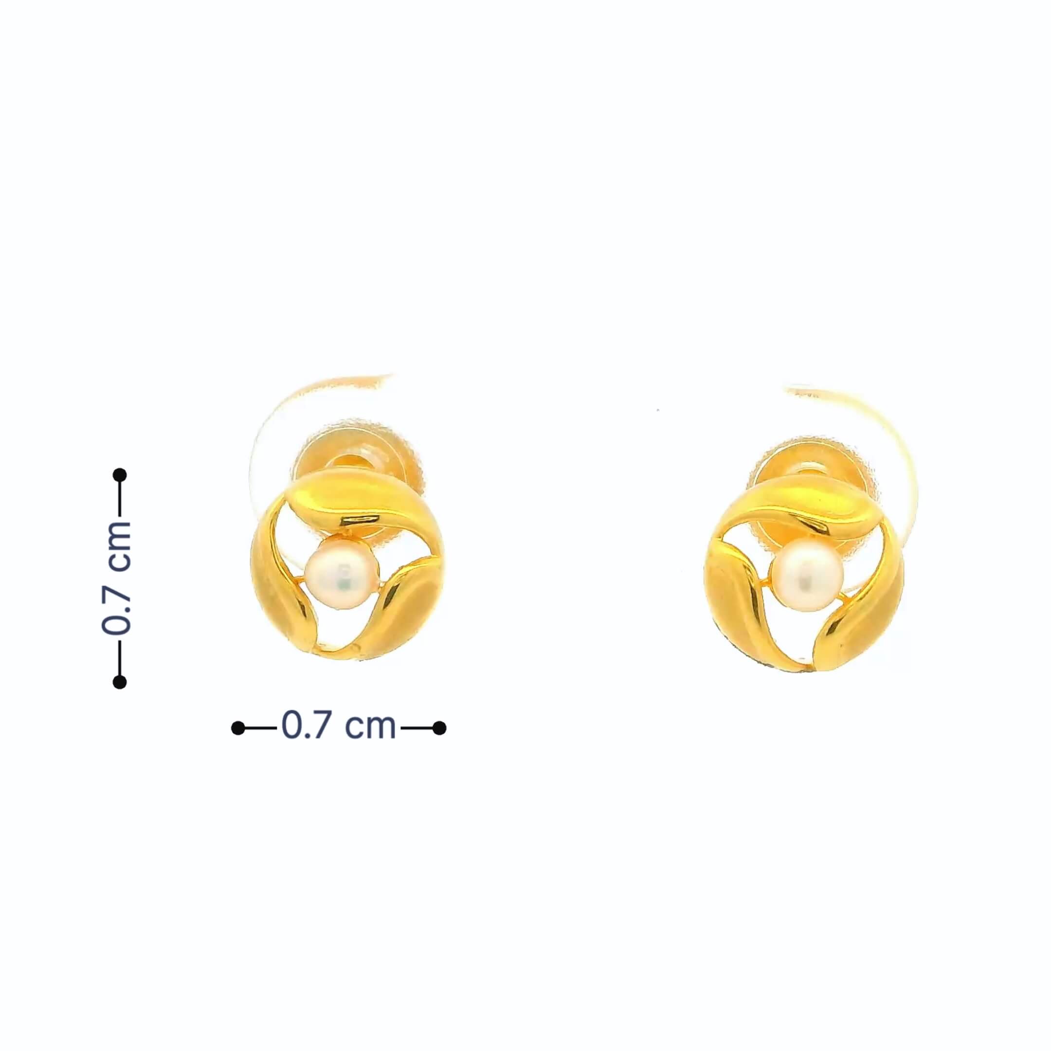 Subtle Shine 14K Gold Studs