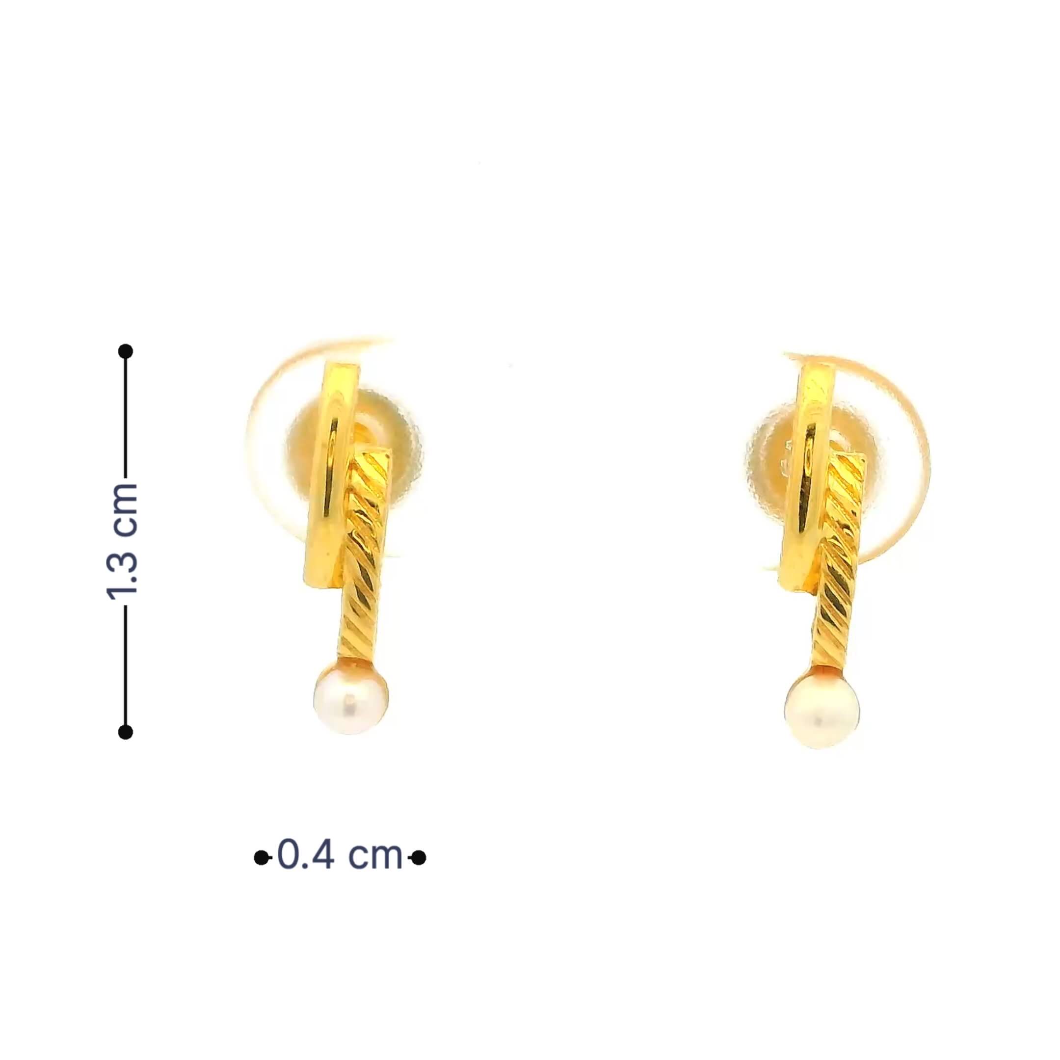 Pure Blink 14K Gold Studs