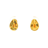 Mini Paisley Glow 14K Gold Studs