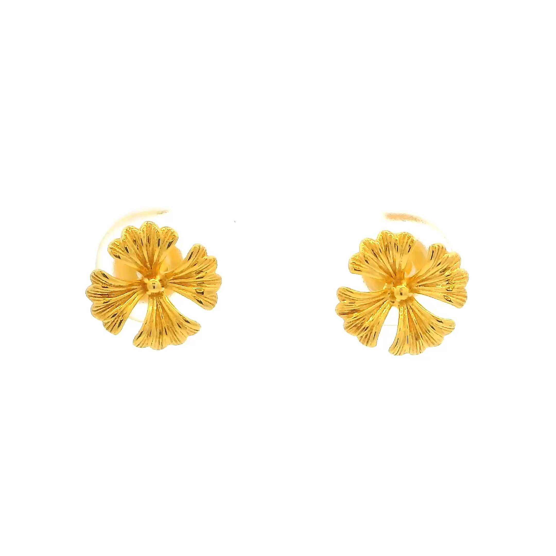 Mini Blossom 14K Gold Studs