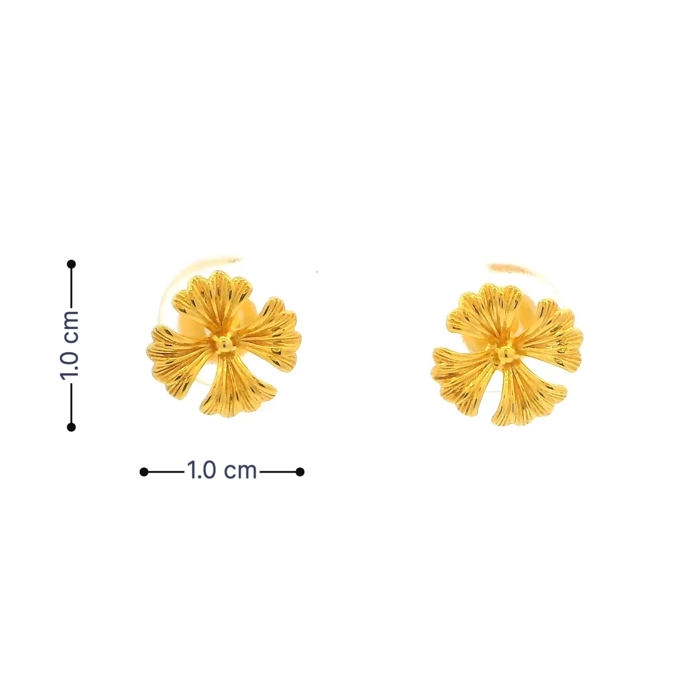 Mini Blossom 14K Gold Studs