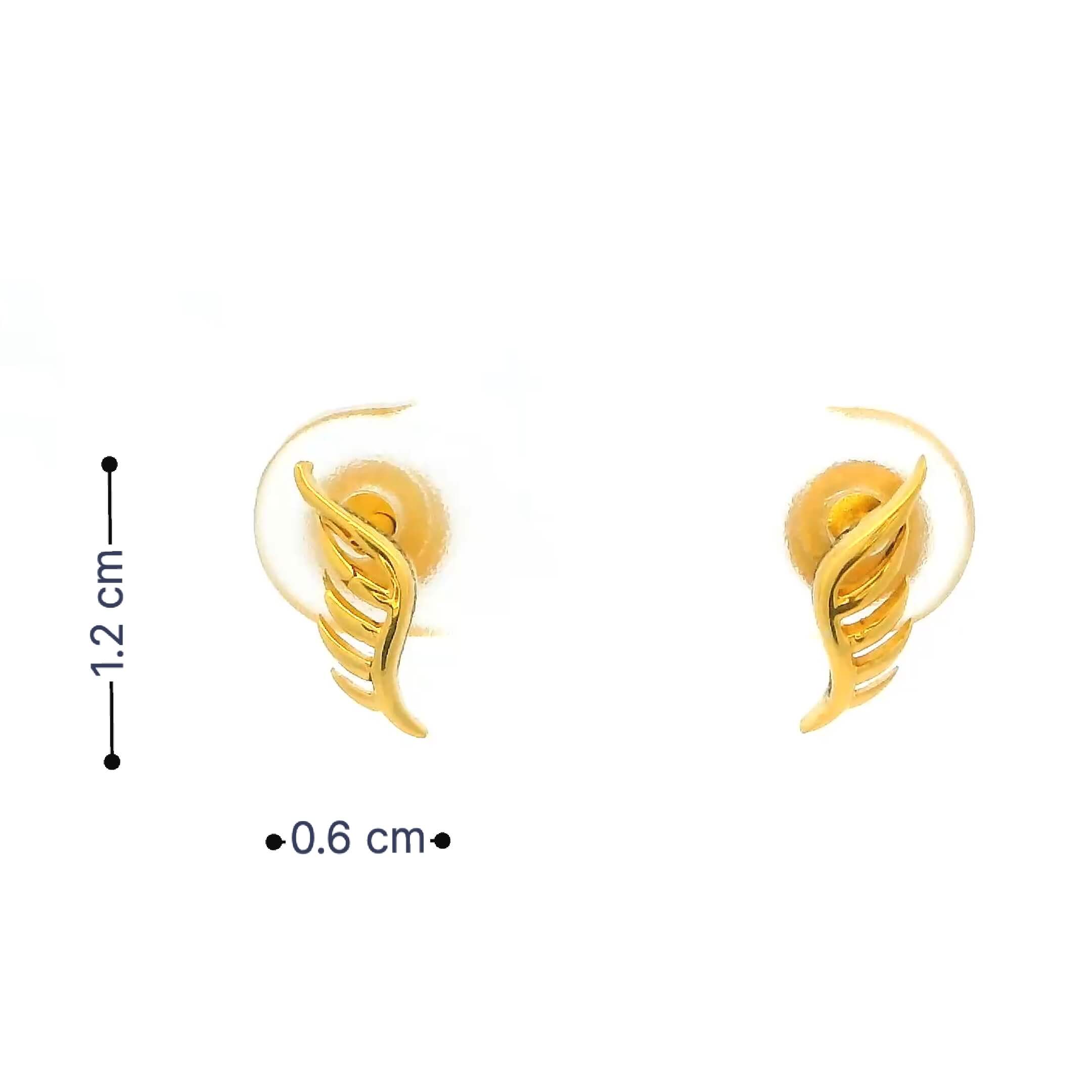 Mini Wings Gold Studs