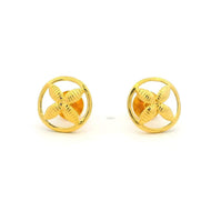 Dainty Clover Gold Studs