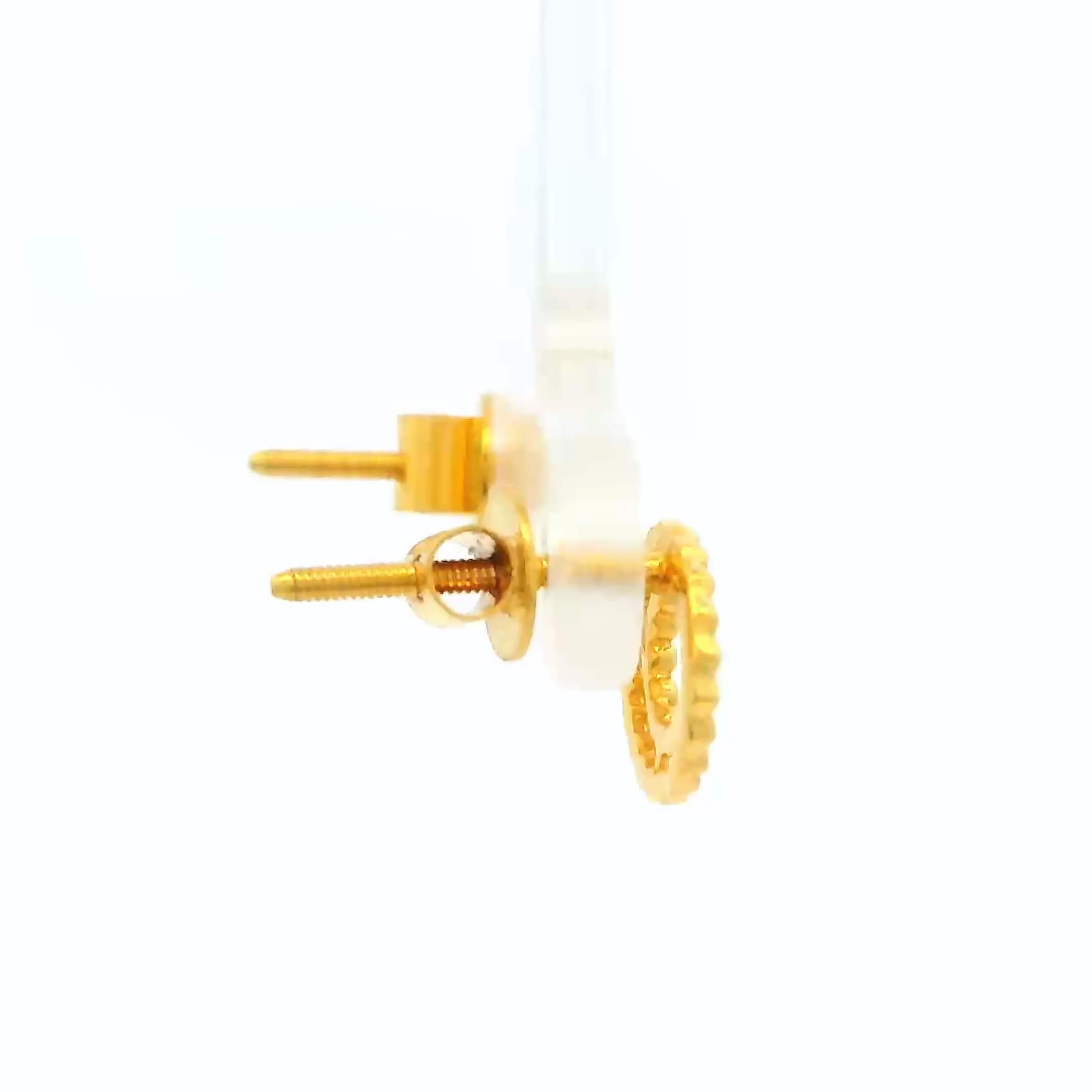 Tiny Orb Gold Studs