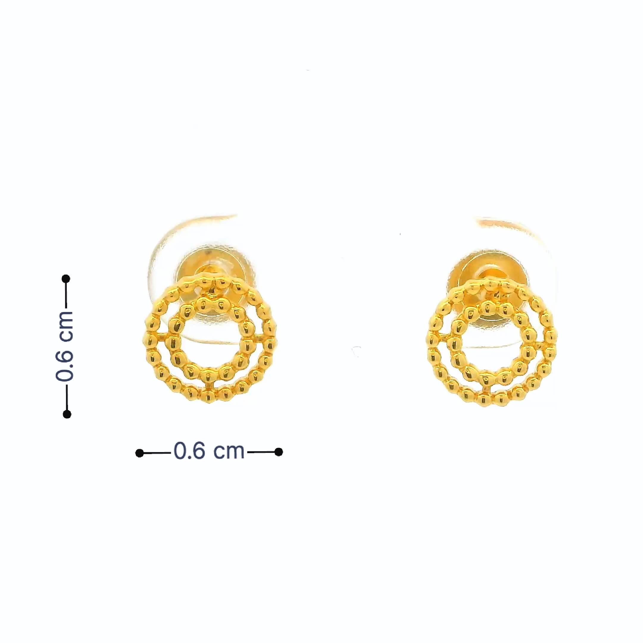 Tiny Orb Gold Studs