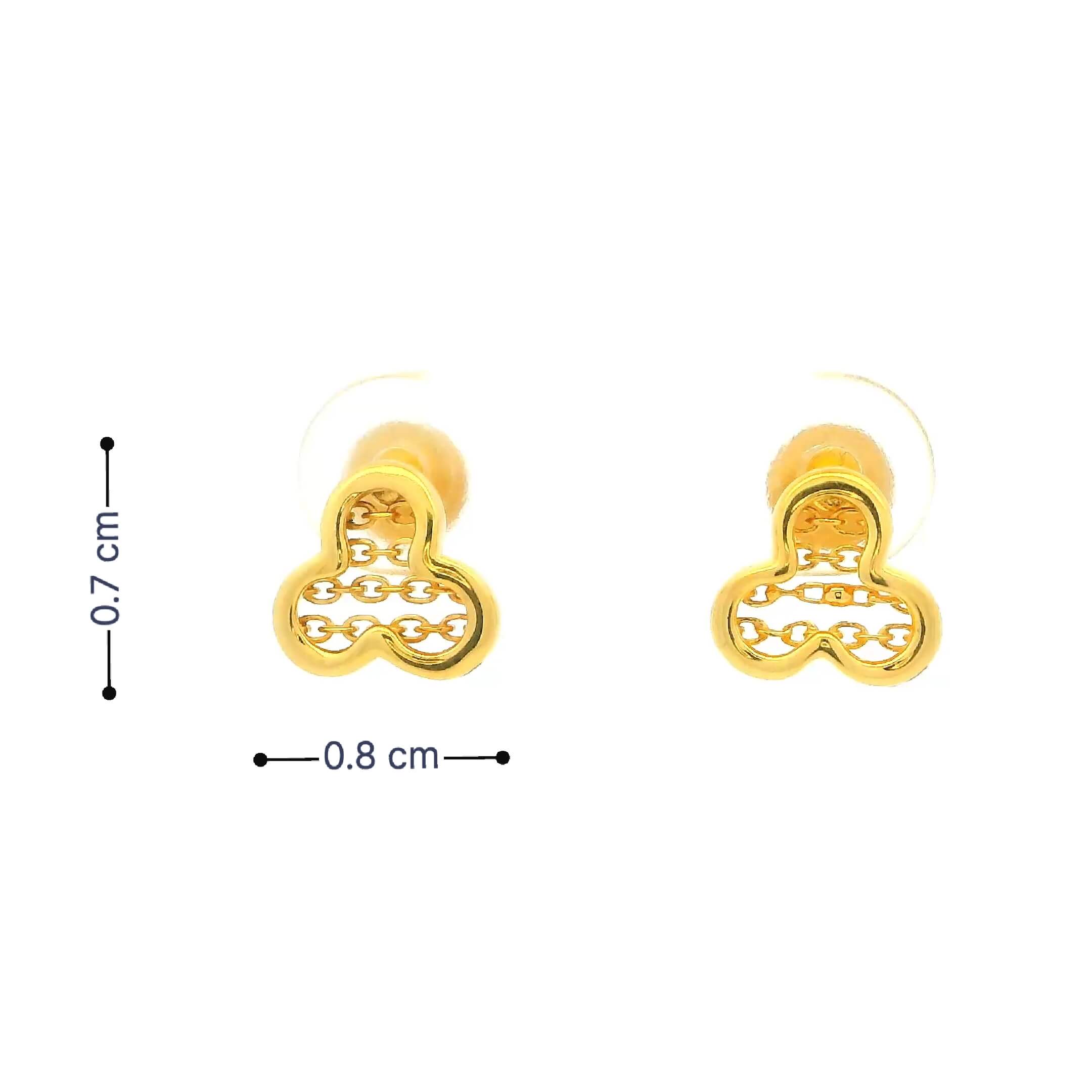 Mini Clover Gold Studs