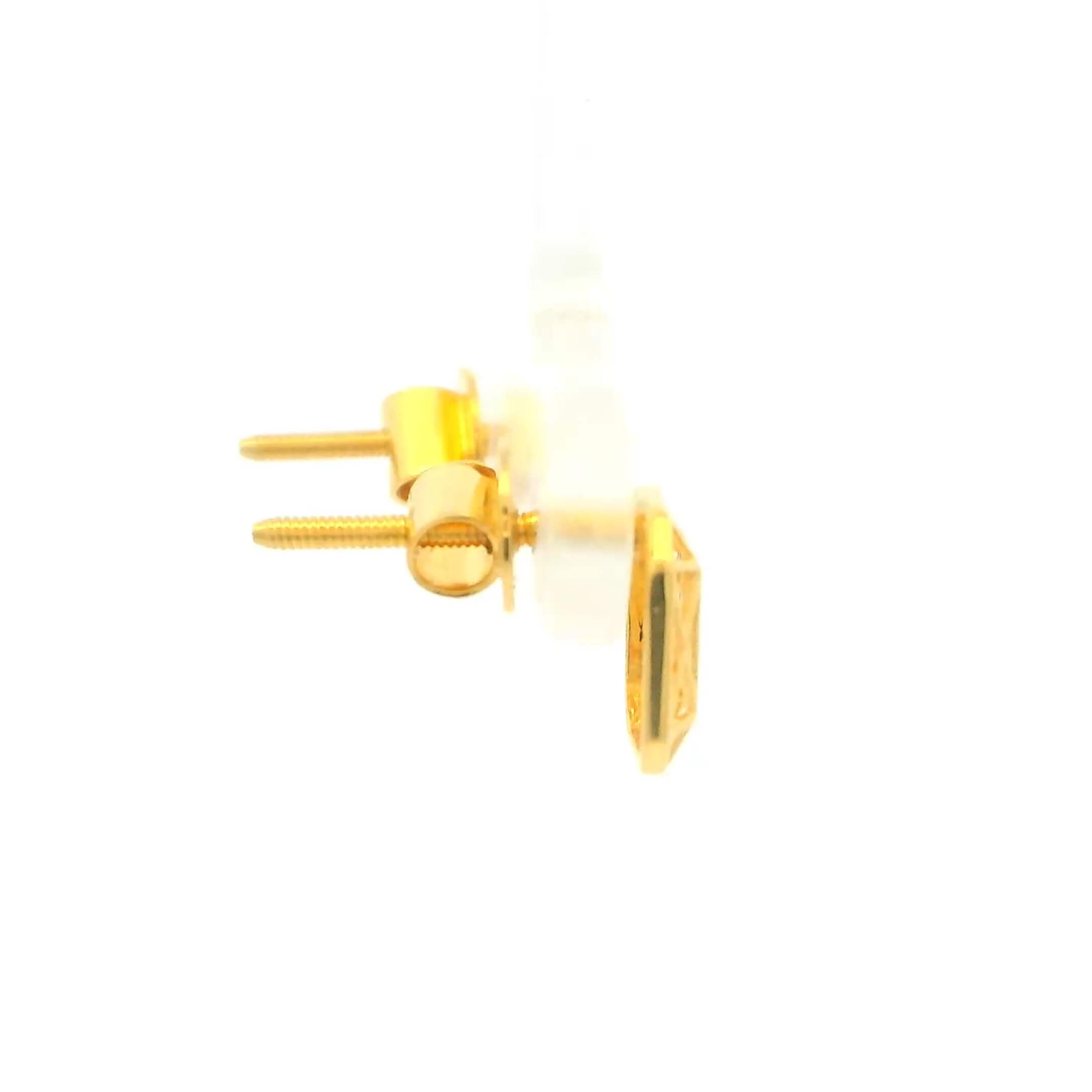 Little Maze Gold Studs